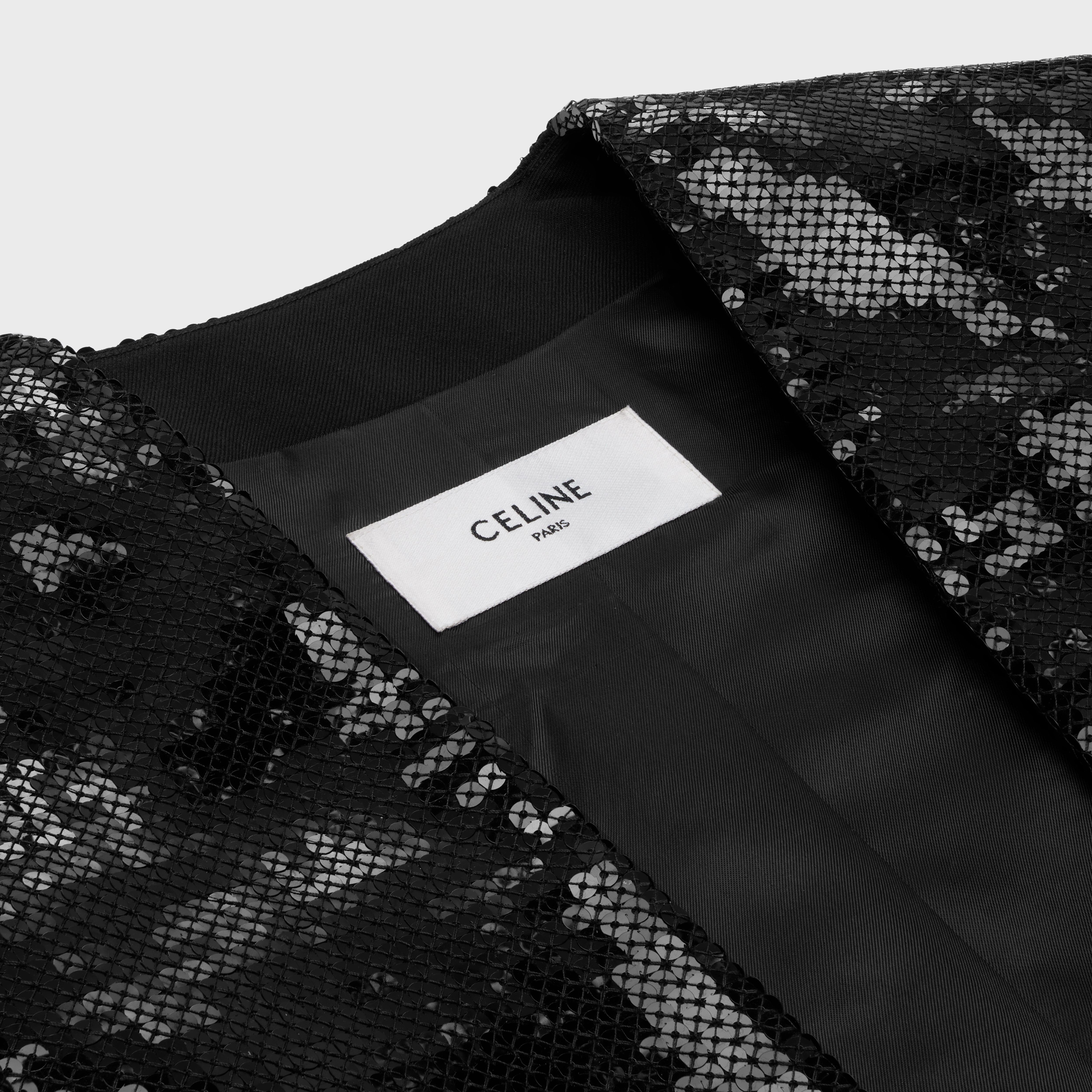 embroidered bolero in wool gabardine - 3