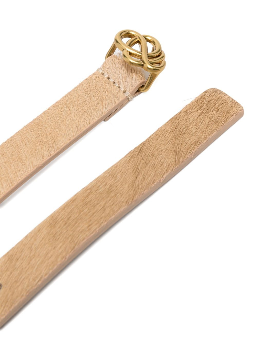 Ouma knot-buckle leather belt - 3