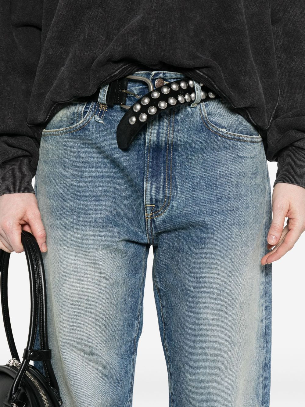 straight-leg cotton jeans - 5