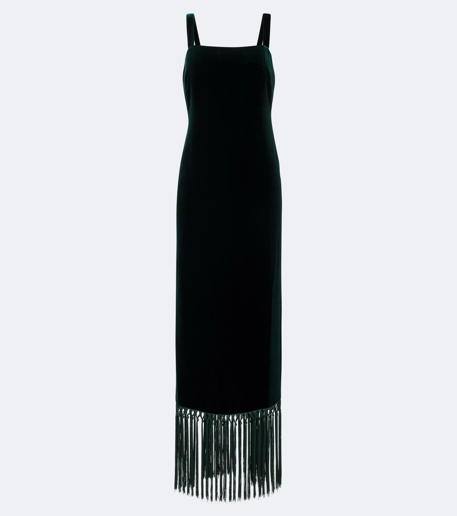 Palermo fringed velvet maxi dress - 1