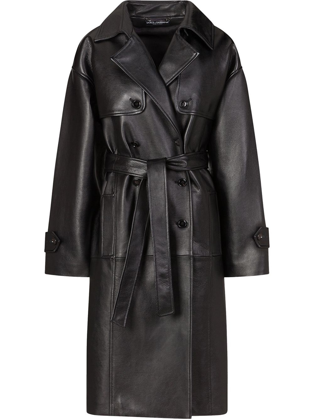 belted trench coat - 1