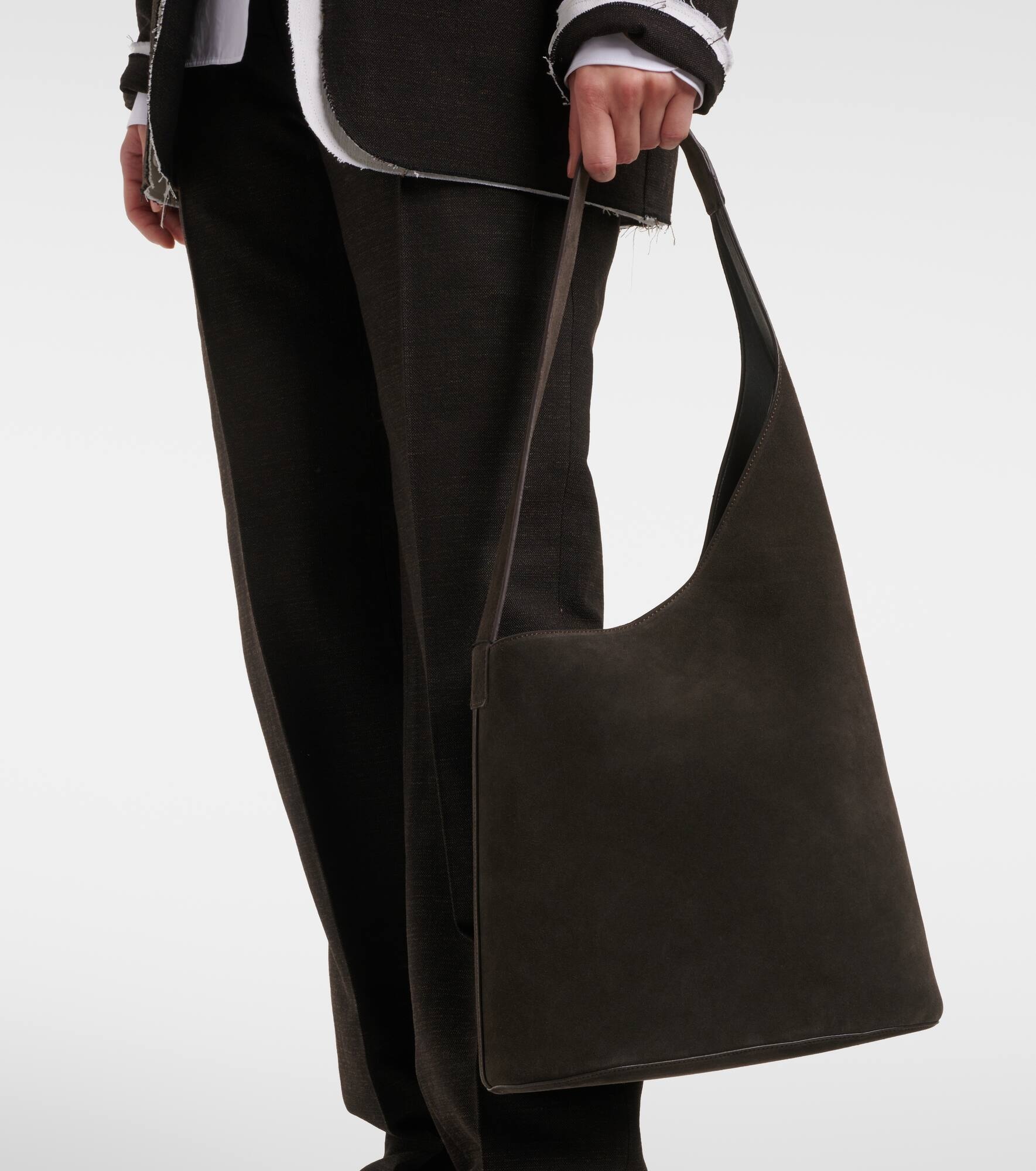 Lune Large suede tote bag - 6