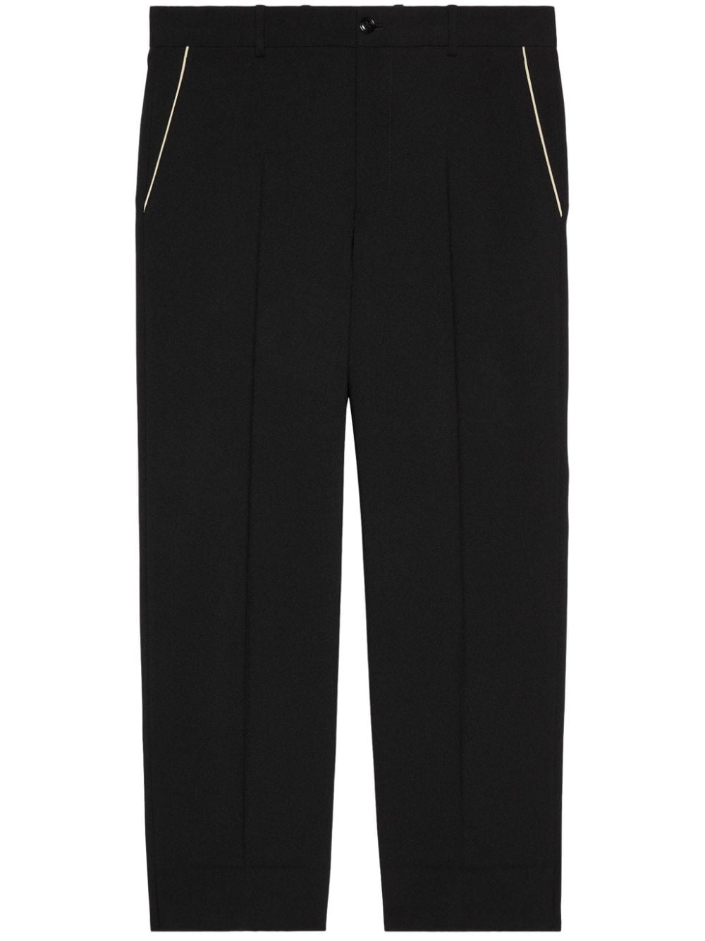 tailored tapered-leg trousers - 1