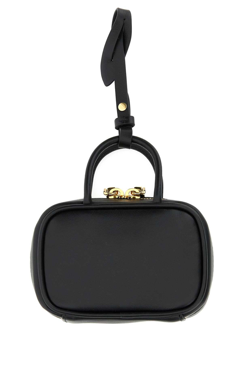 Miu Miu Miu Miu Women Black Leather Beau Keyring Necessaire outlook
