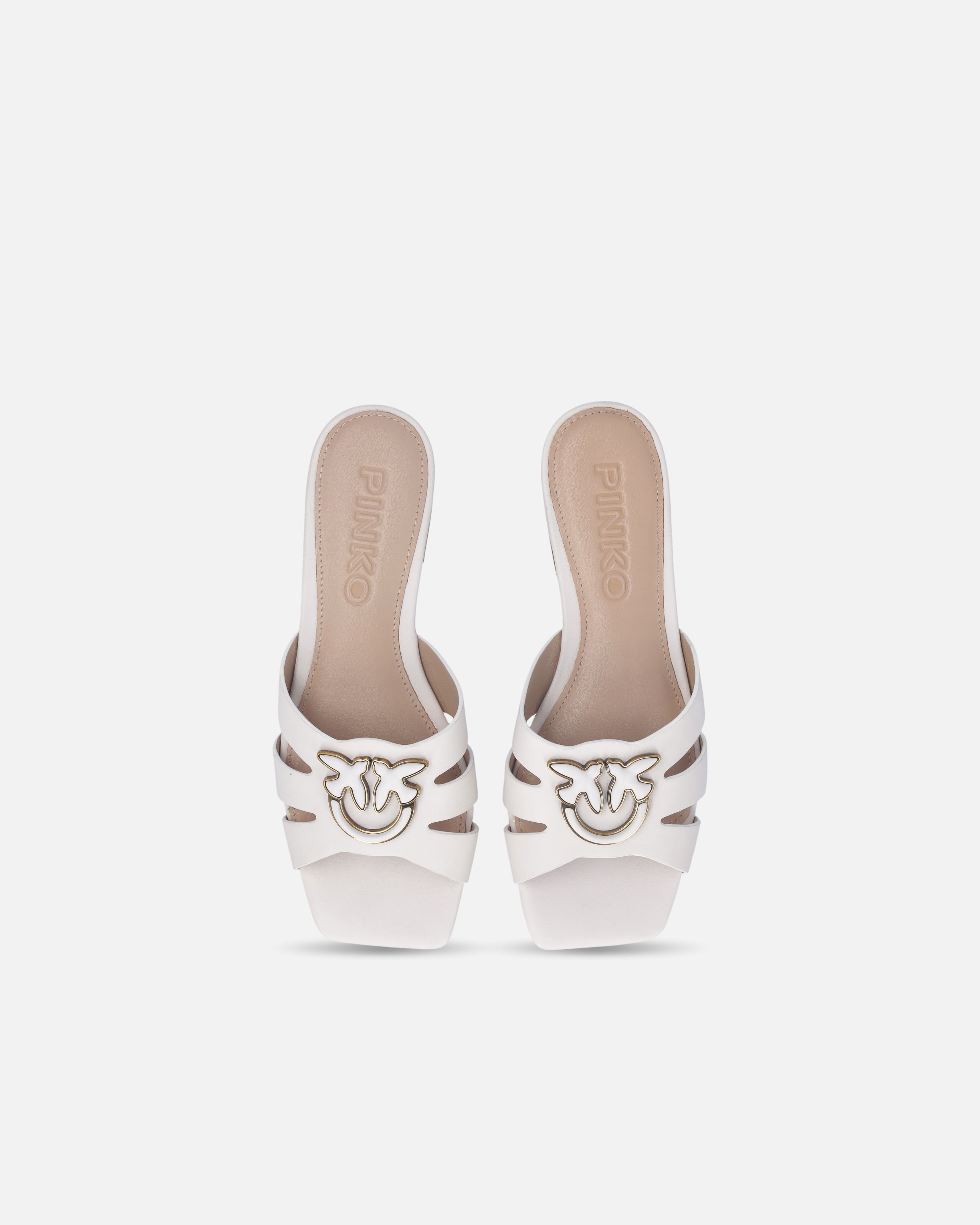 NAPPA LEATHER SLIP-ONS WITH BIRD LOGO - 9