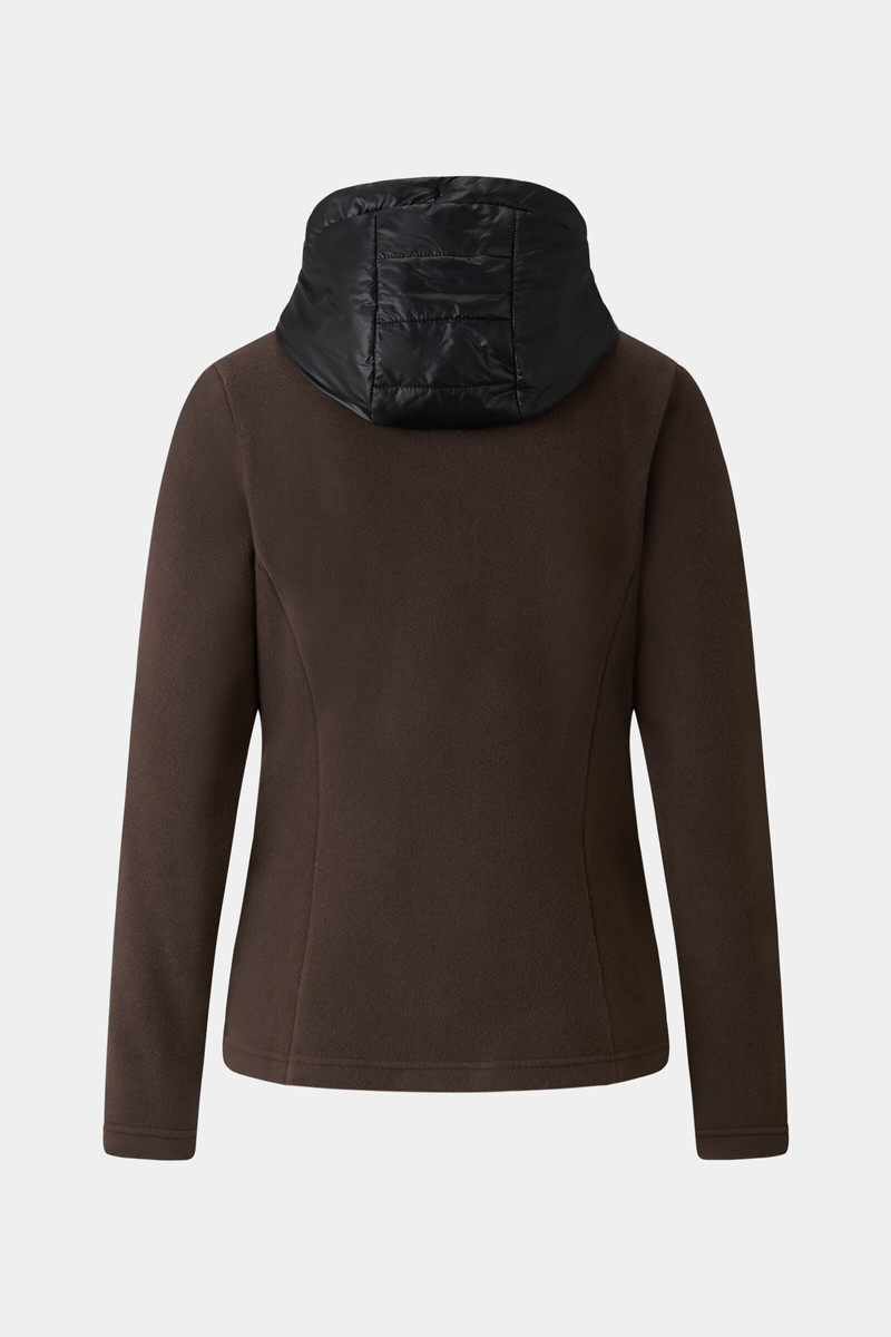 BOGNER Fleur Fleece mid layer in Brown/Black outlook