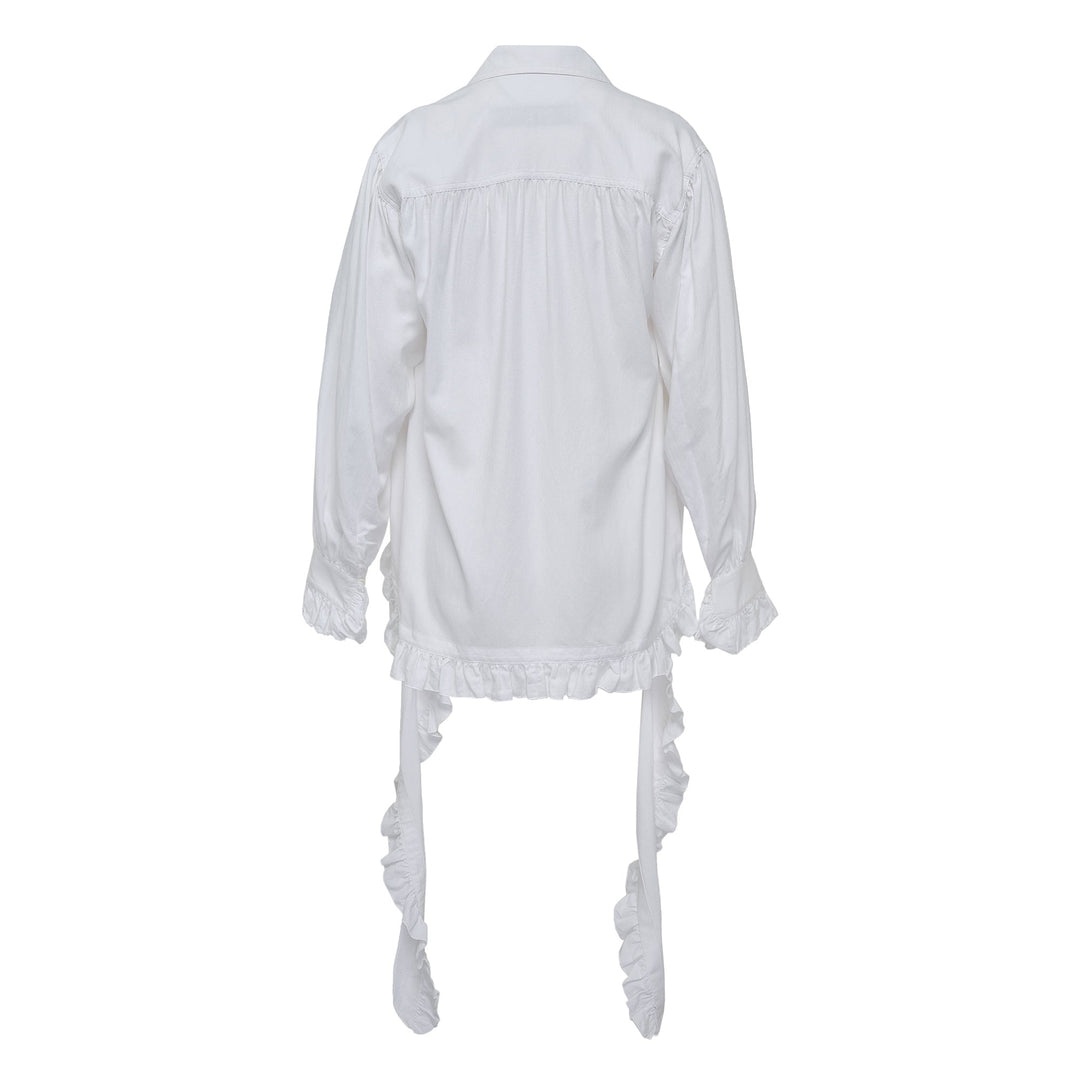 Ruffle Trim Blouse - 2