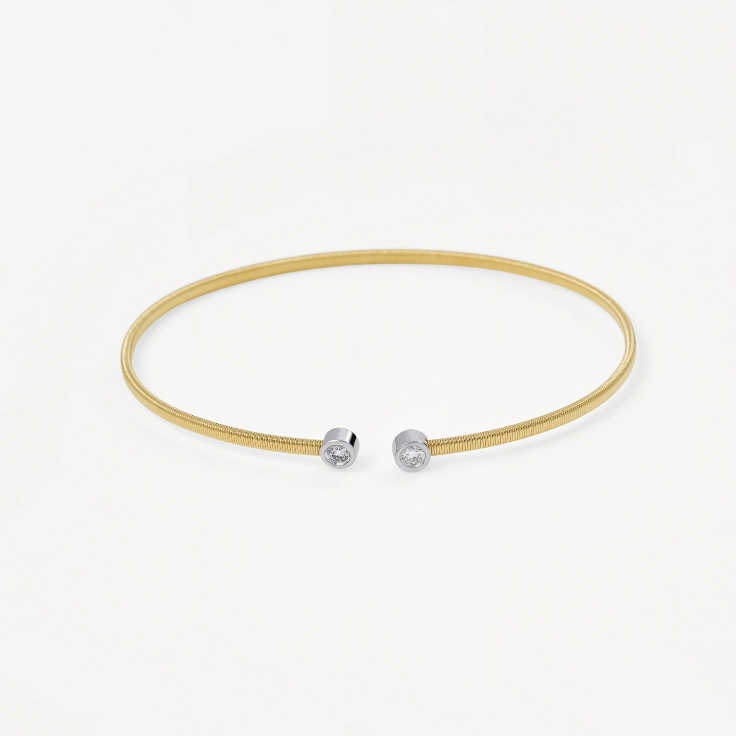 Gold bracelet with two diamonds TOUS ATELIER - 1