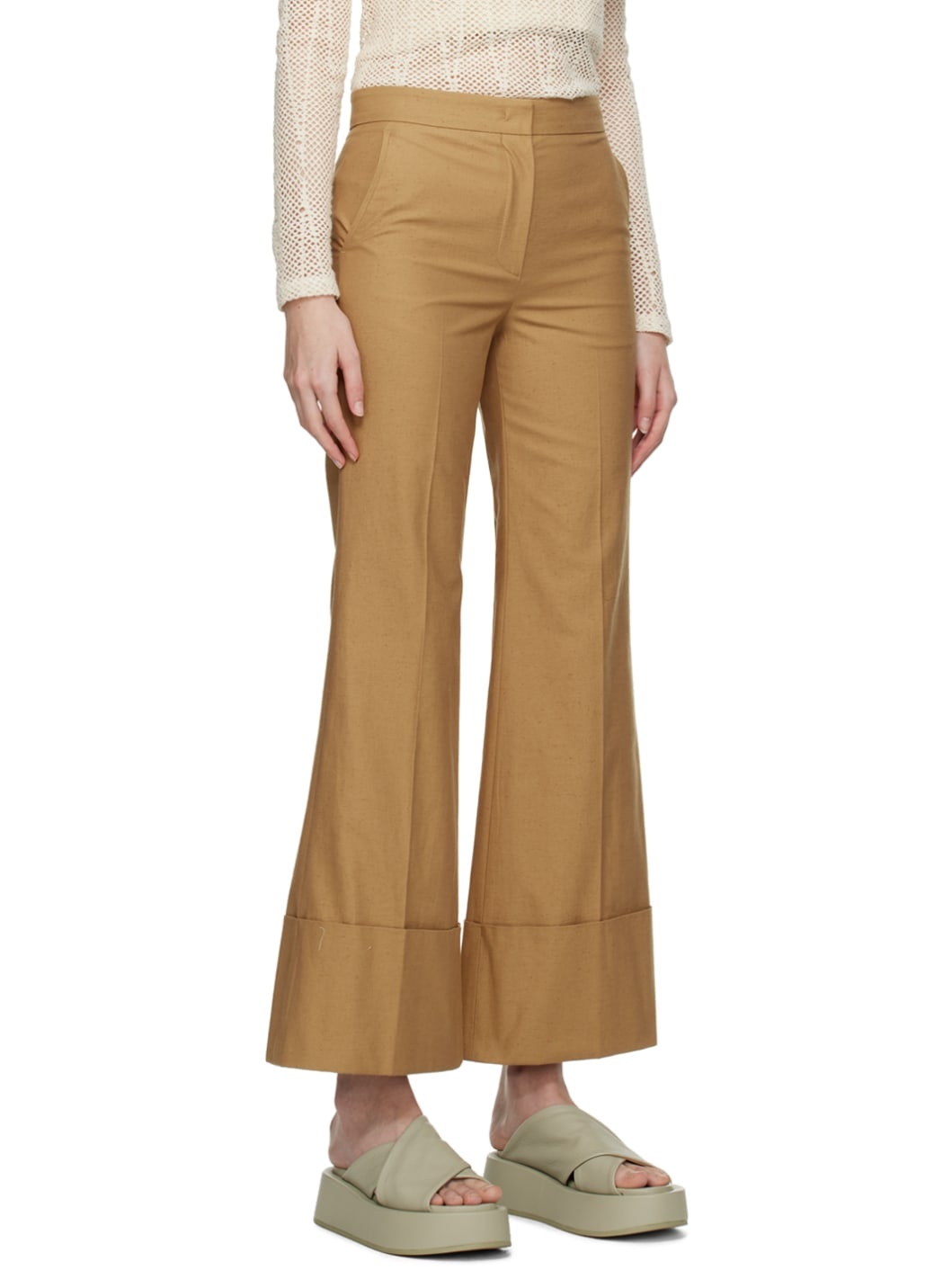 Brown 70s Bohemian Trousers - 2