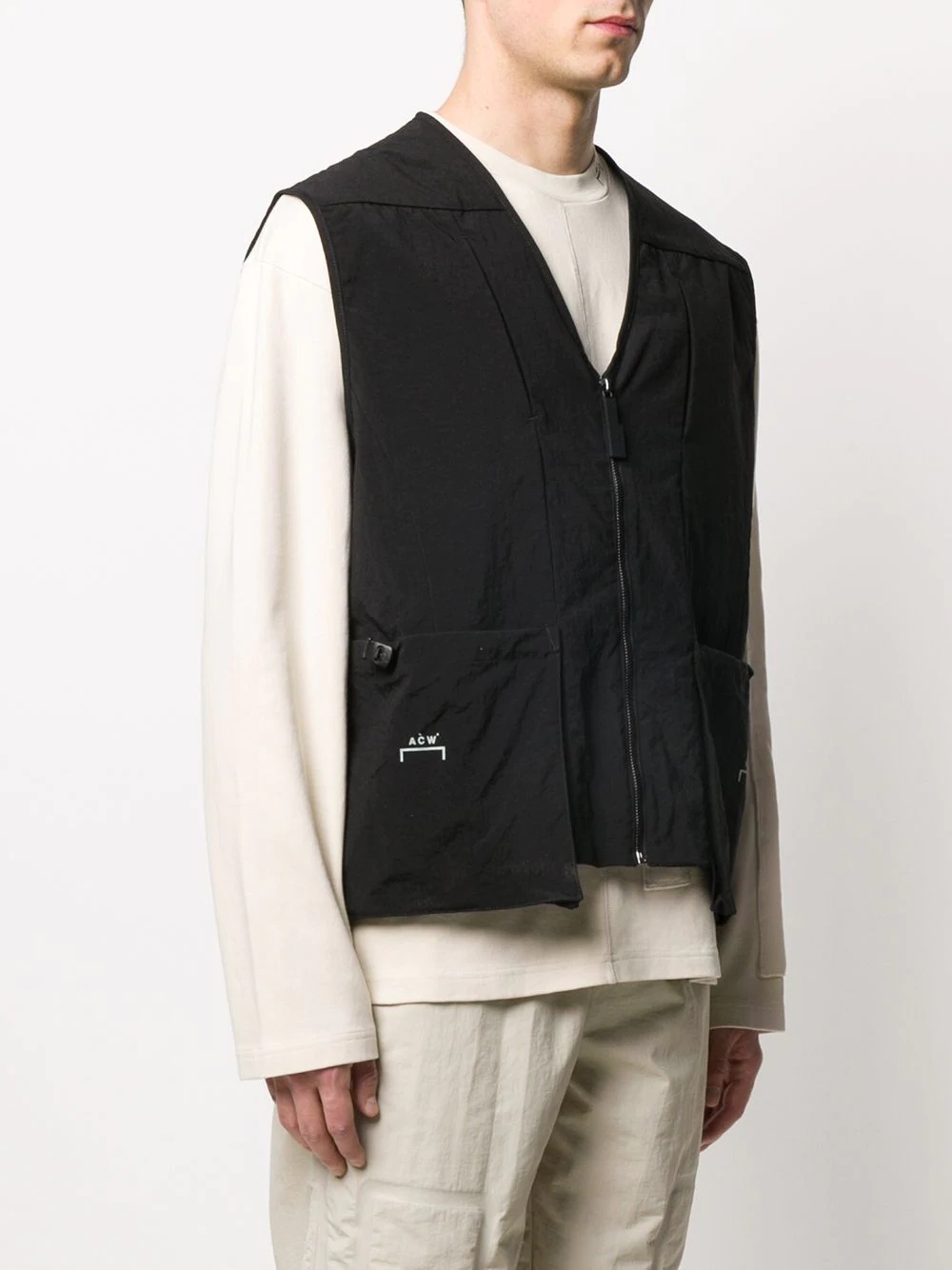 v-neck gilet - 3