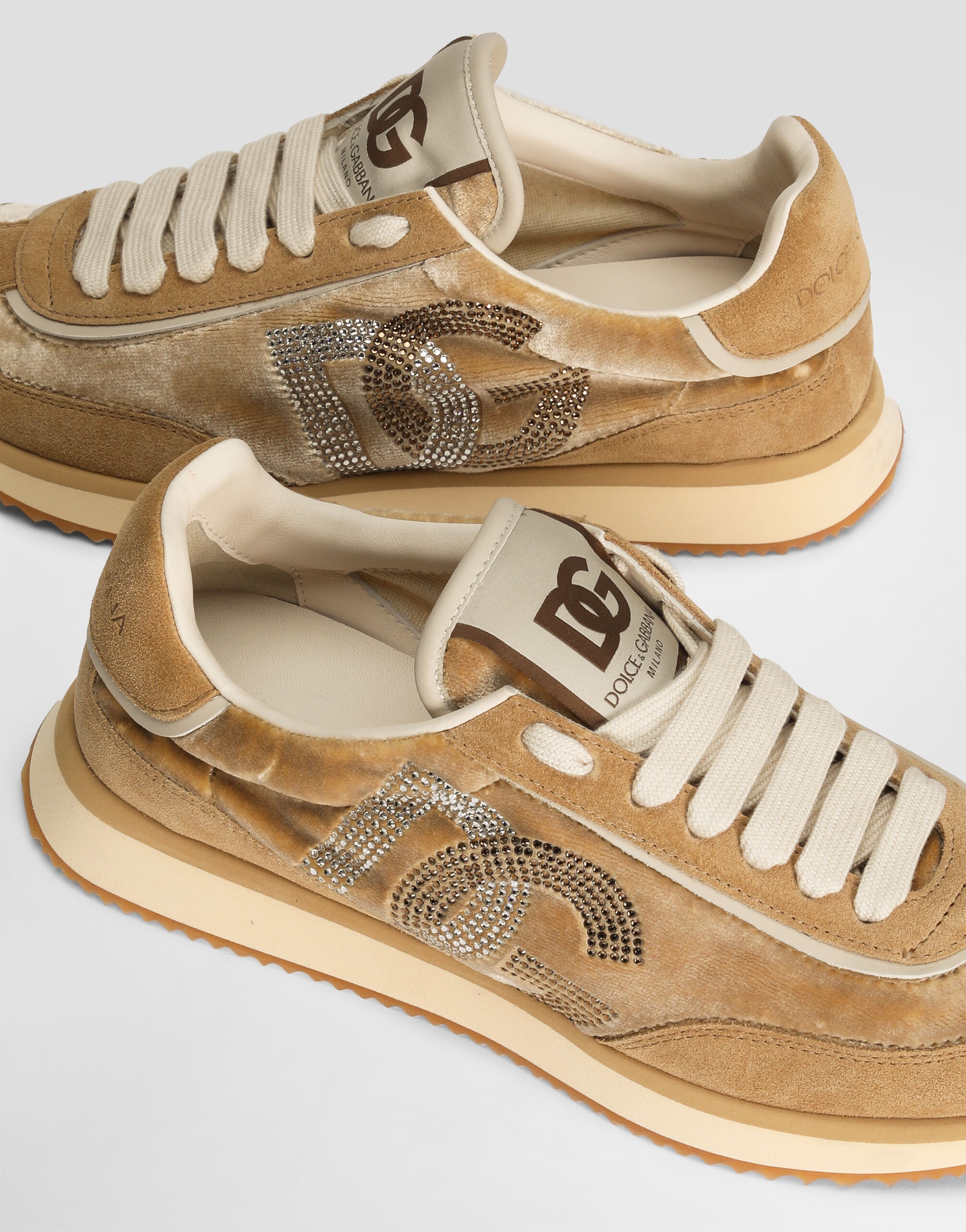 Mixed-material DG Cushion sneakers - 4