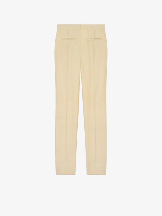 HIGH WAISTED PANTS IN COTTON GABARDINE - 2