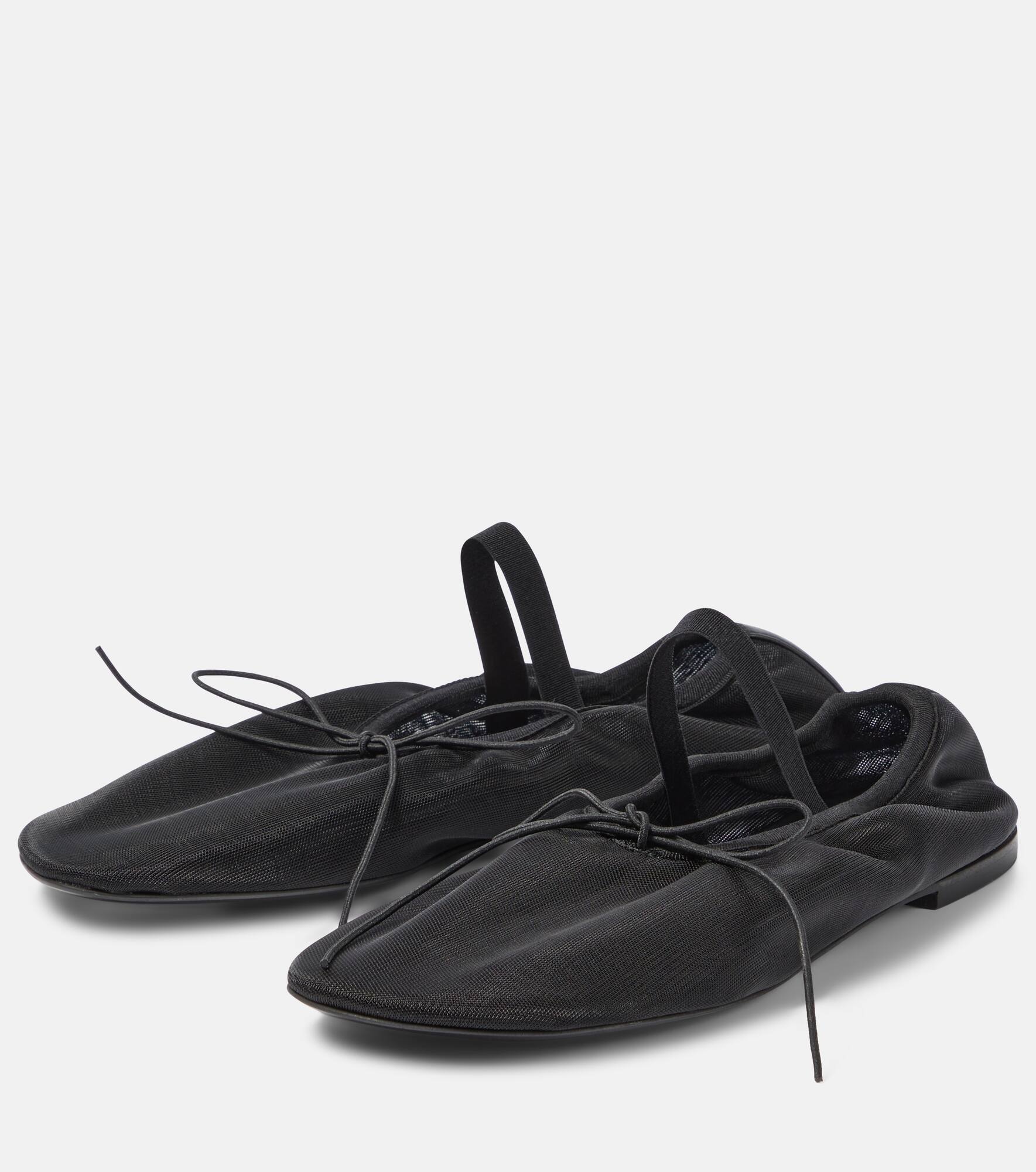 Glove mesh ballet flats - 5