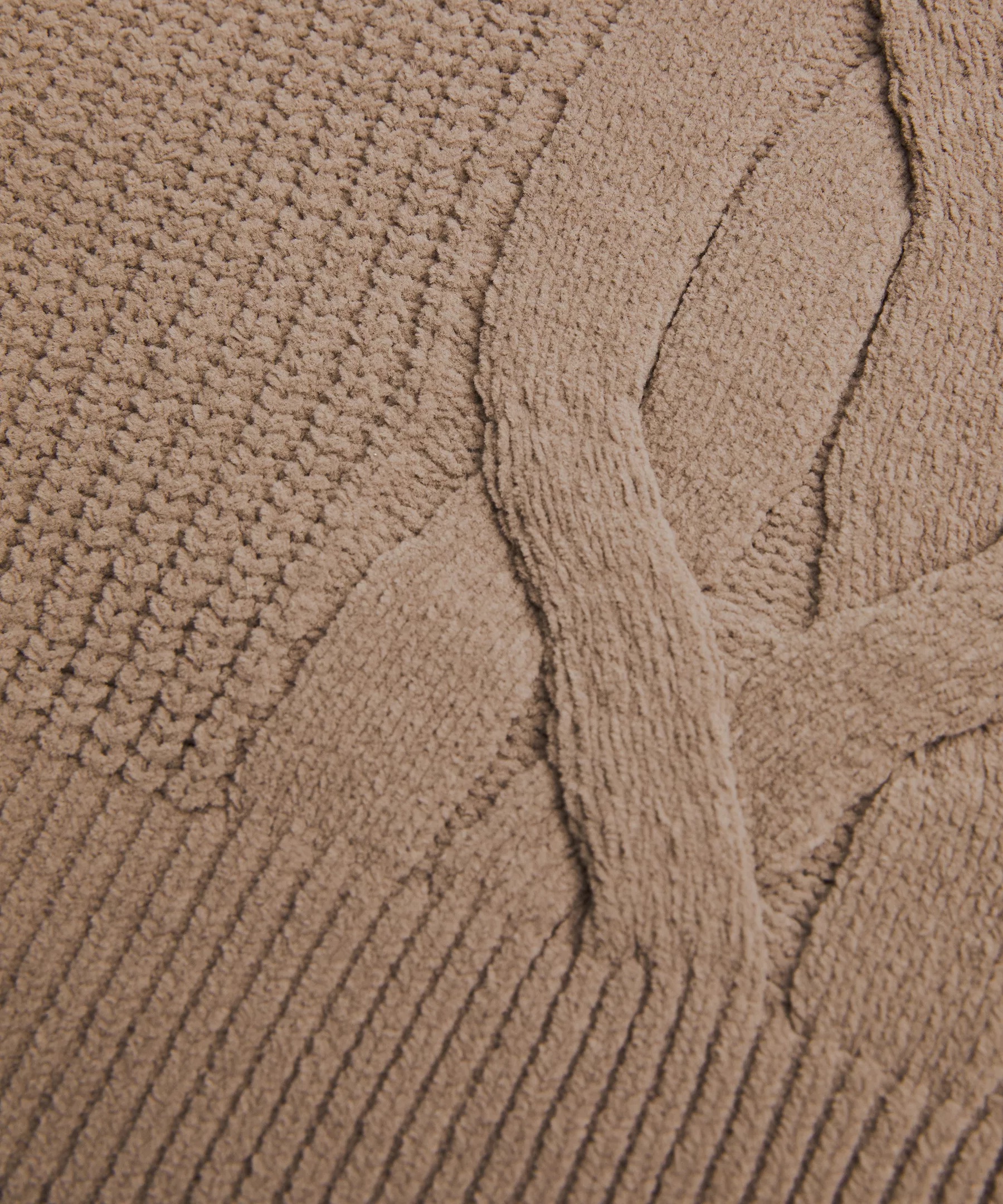 Cable-Knit Oversized Half Zip - 6
