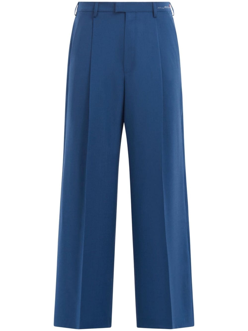 pleat-detail tailored trousers - 1