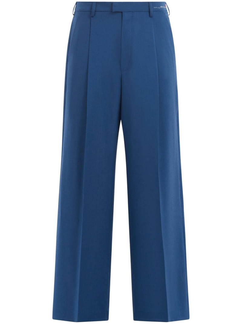 pleat-detail tailored trousers 1