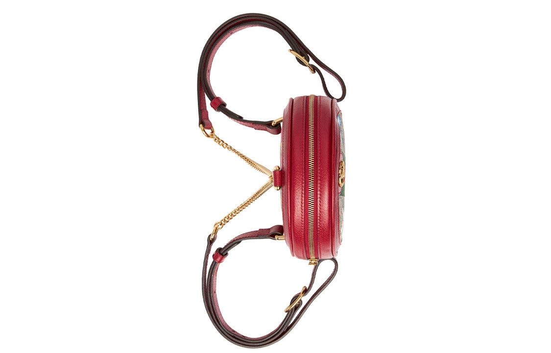(WMNS) Gucci Ophidia GG Flora Mini Backpack 'Red' 598661-92YBC-8722 - 5