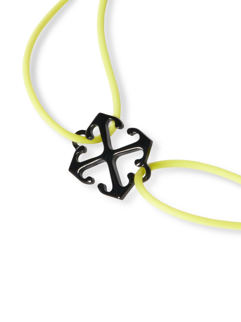 Off-White Fluo/black Arrow Rubber Bracelet outlook