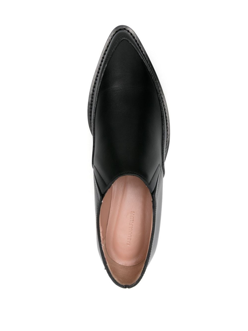 pointed-toe leather loafers 4