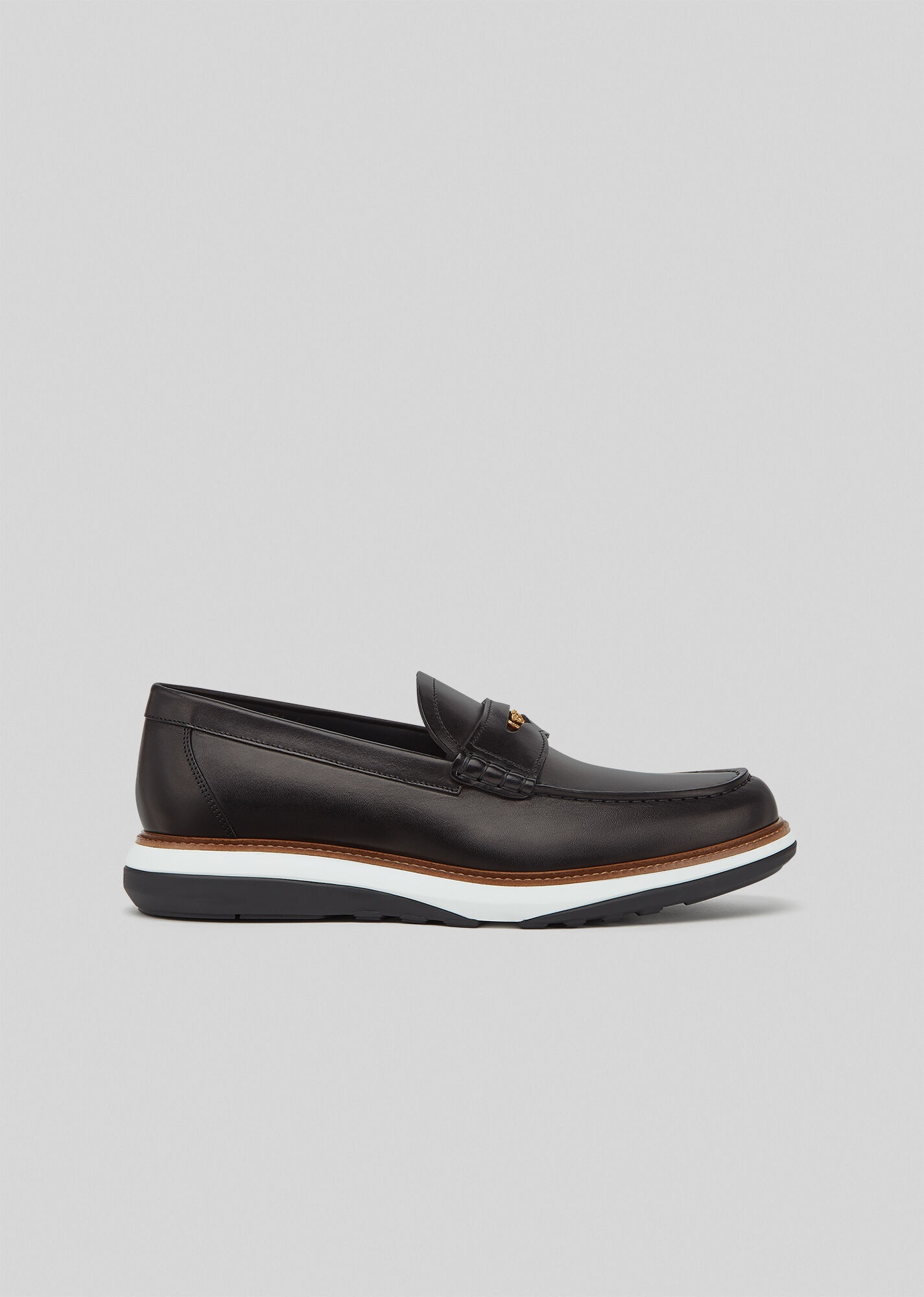 Medusa Hybrid Leather Loafers - 1