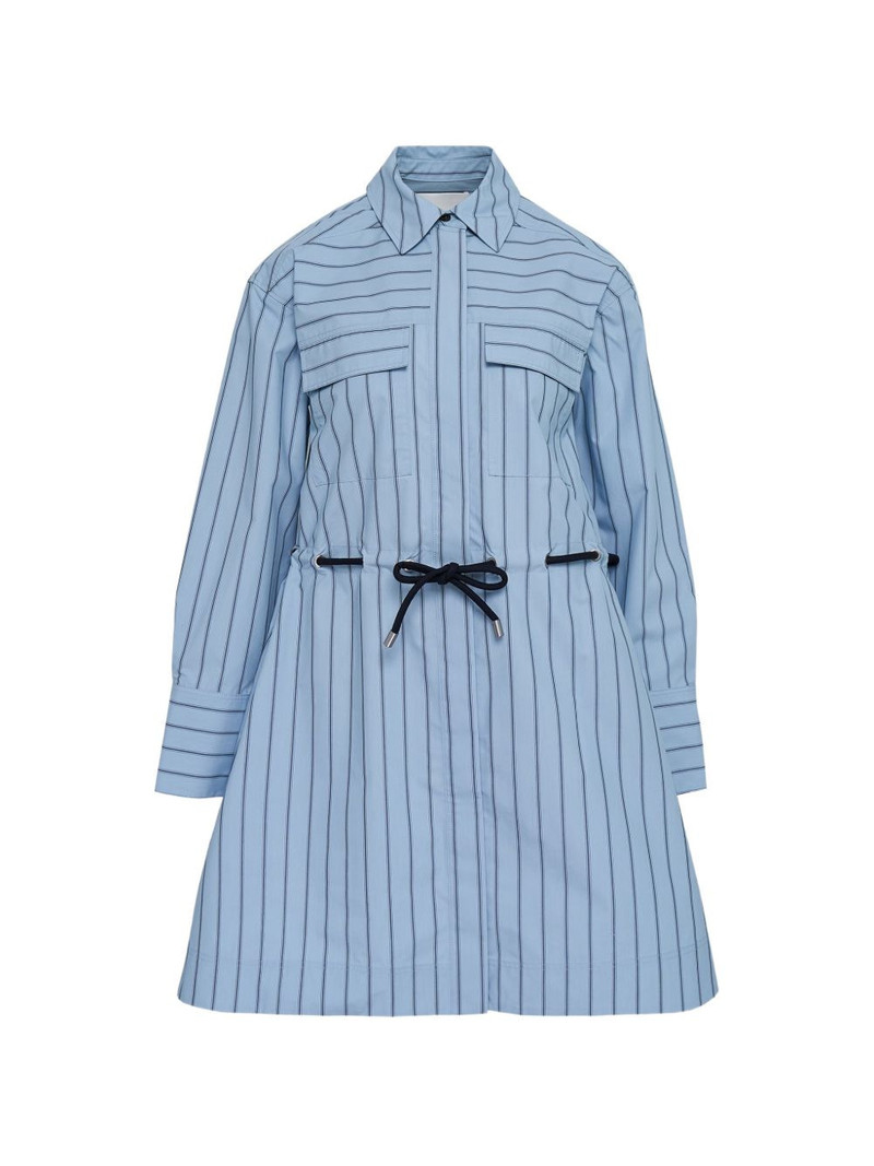 long-sleeves belted mini shirt dress 1