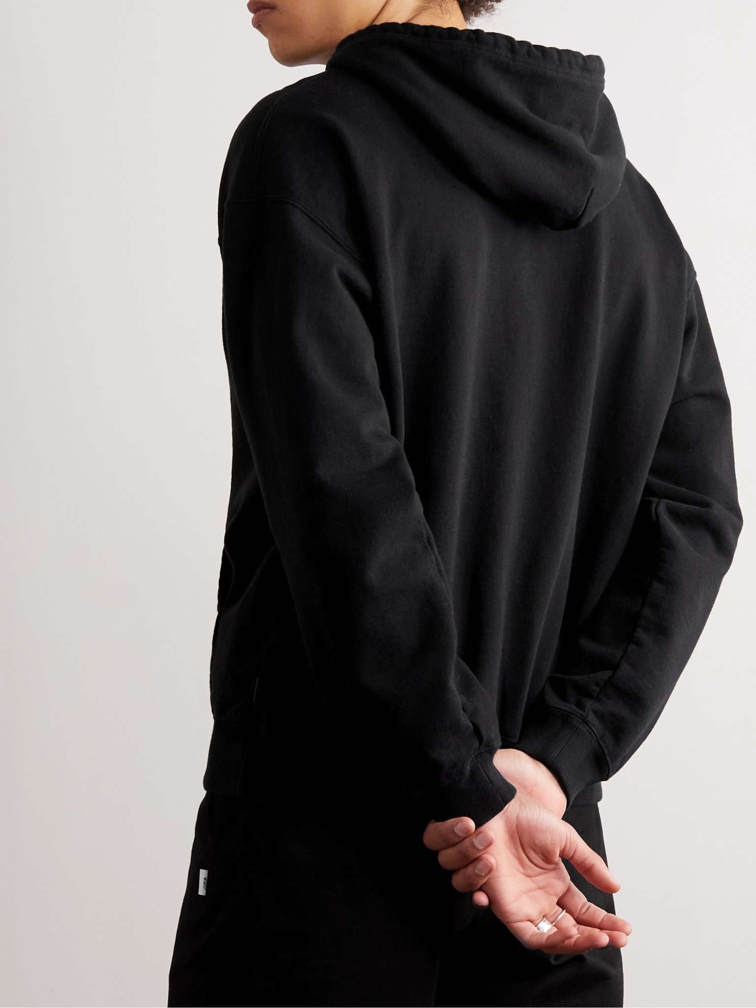 Printed Loopback Cotton-Jersey Hoodie - 3