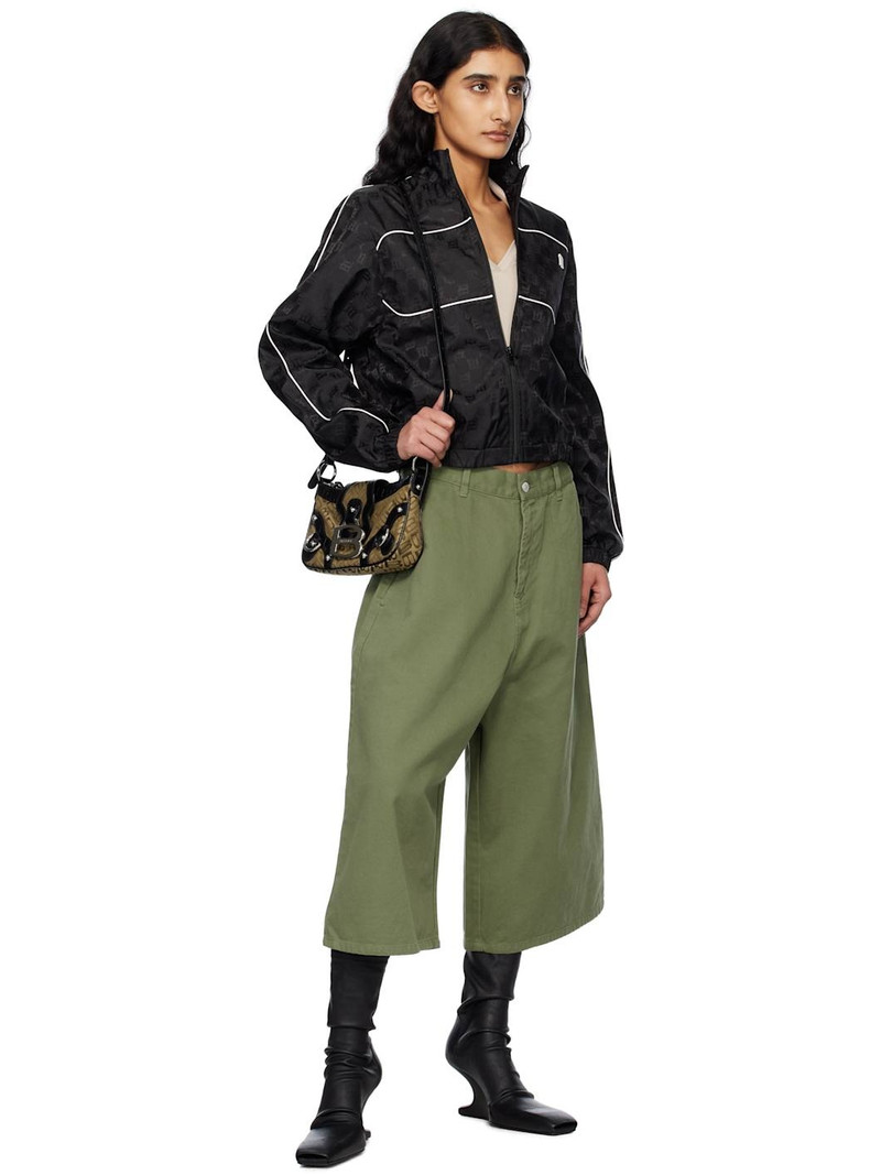 MISBHV Black Monogram Nylon Windbreaker Jacket outlook