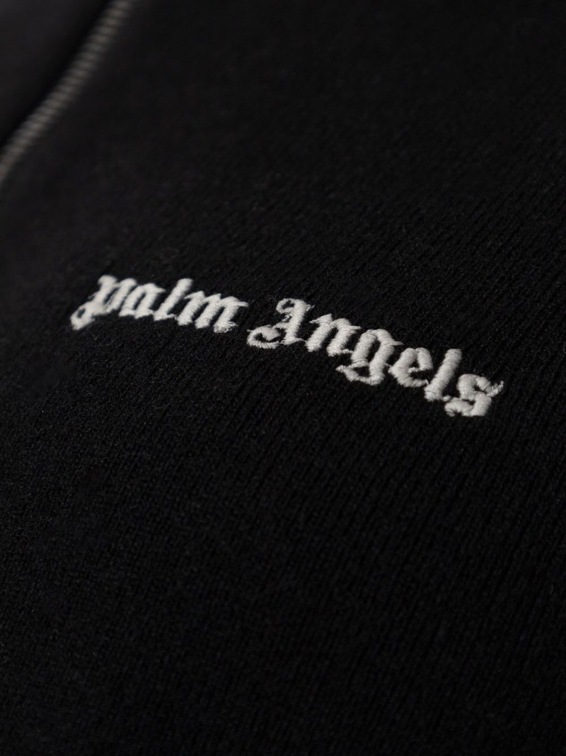 striped-sleeve zip-up sweatshirt 5