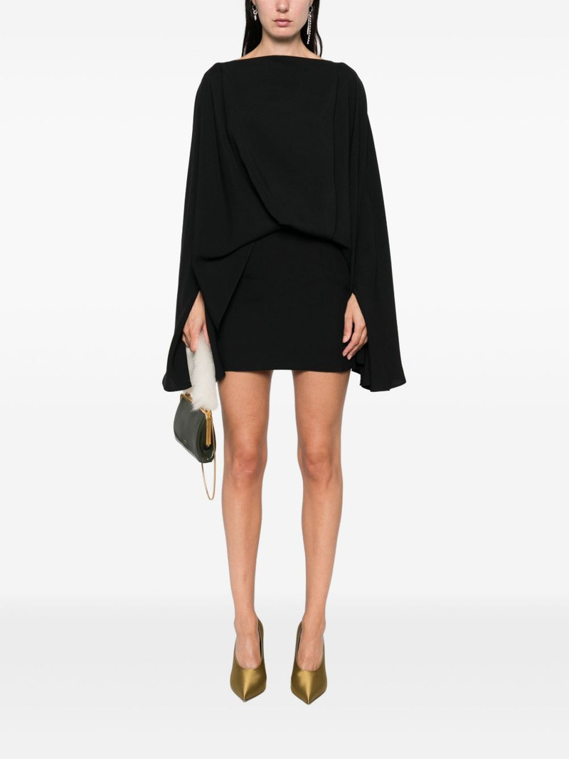 Taller Marmo ruffled cape dress outlook