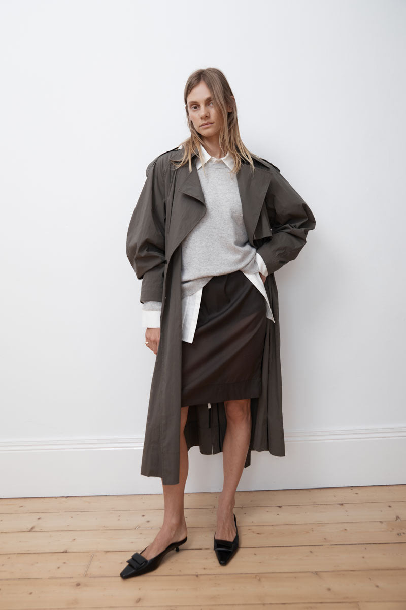 Transparent Skirt - Black Olive - 13