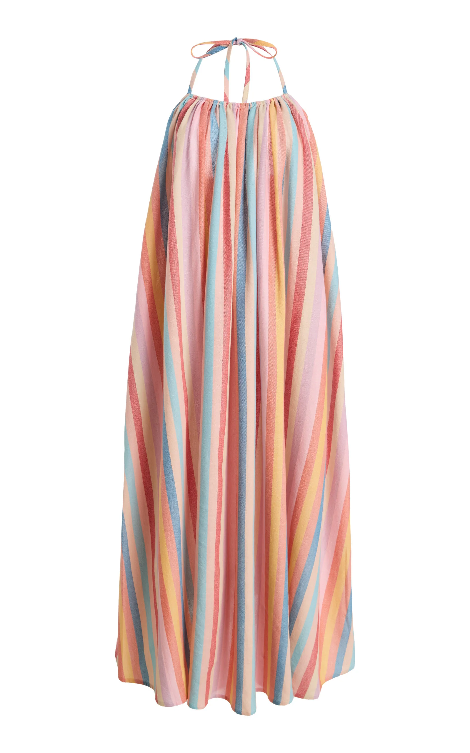 Striped Cotton Maxi Dress - 1