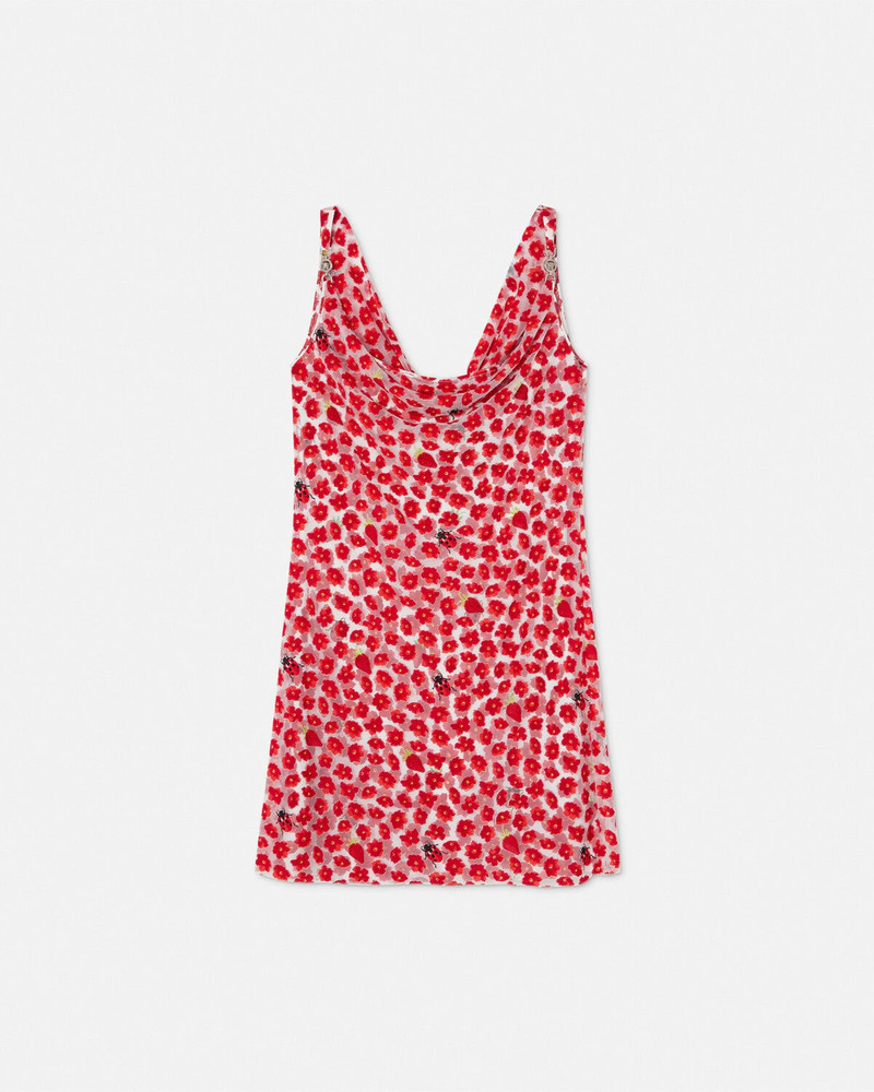 Strawberry Garden Devoré Slip Mini Dress 1