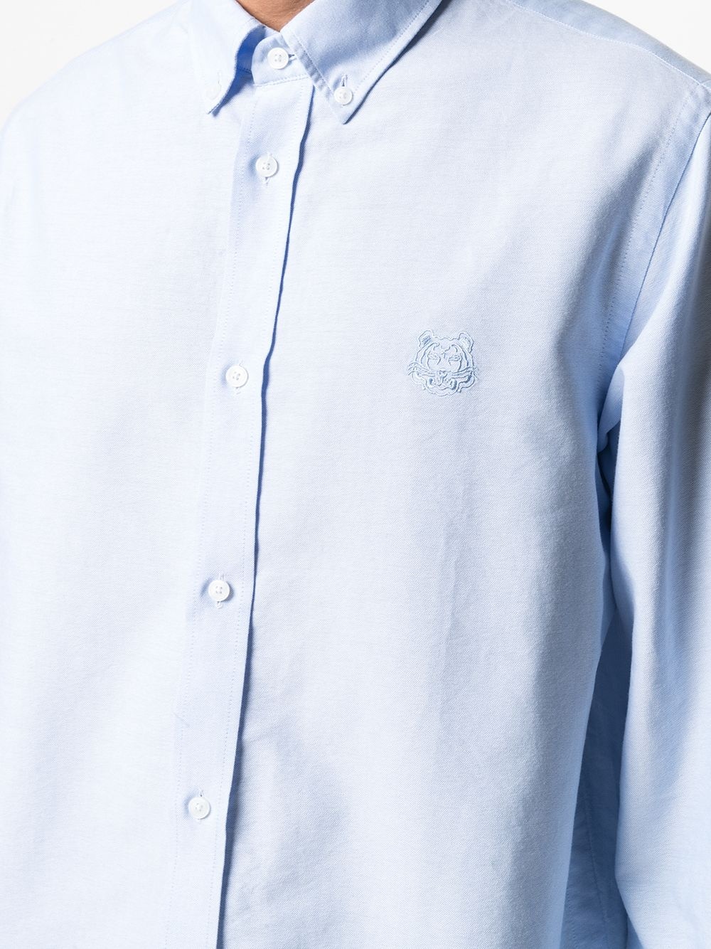 Tiger Crest logo embroidered shirt - 5