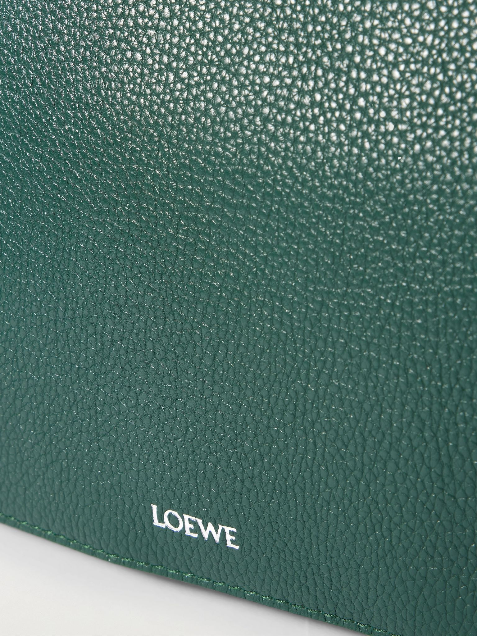Pebble XS Full-Grain Leather Messenger Bag Green - 4