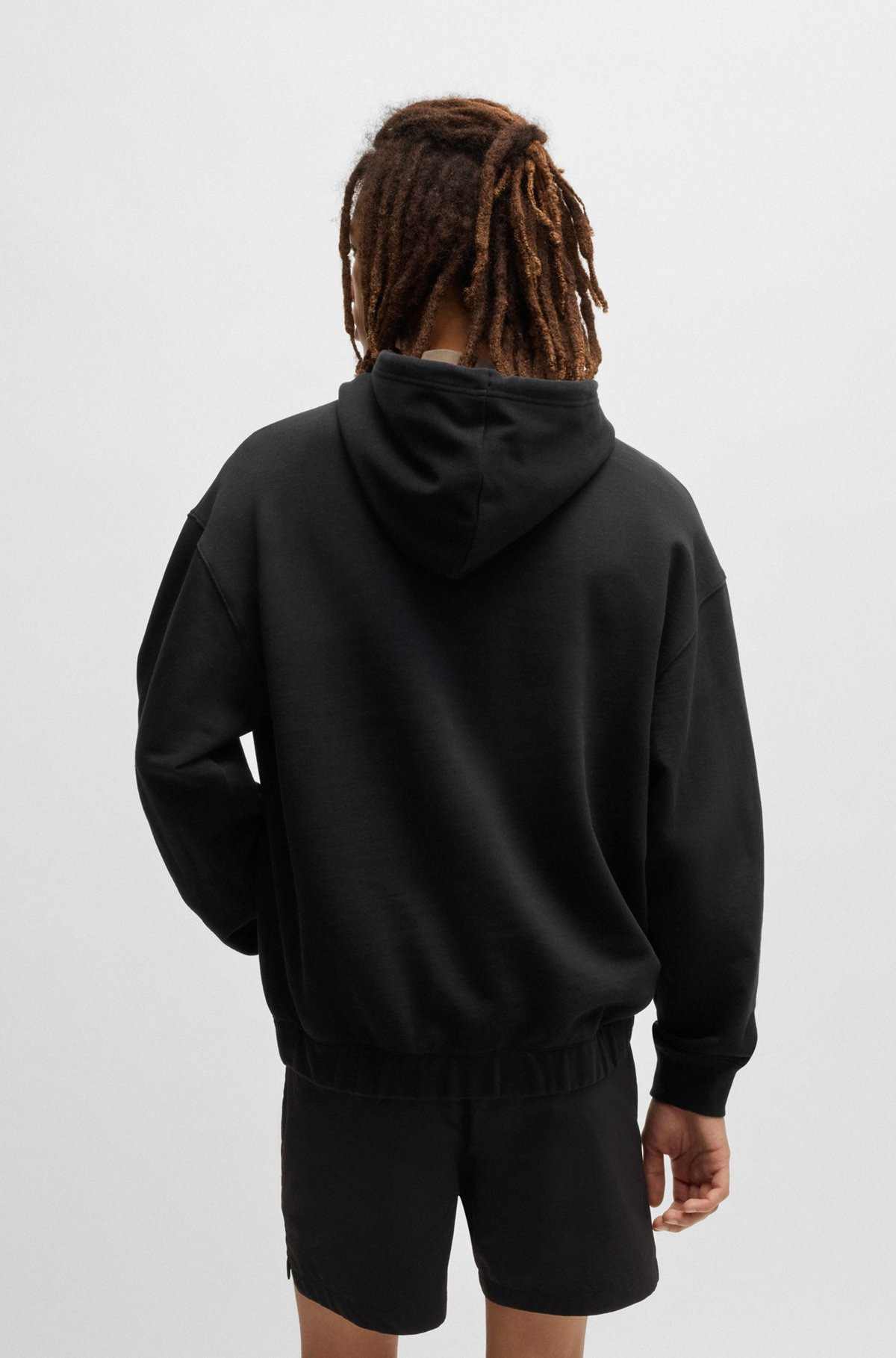 COTTON-TERRY HOODIE WITH EMBROIDERED LOGO - 5