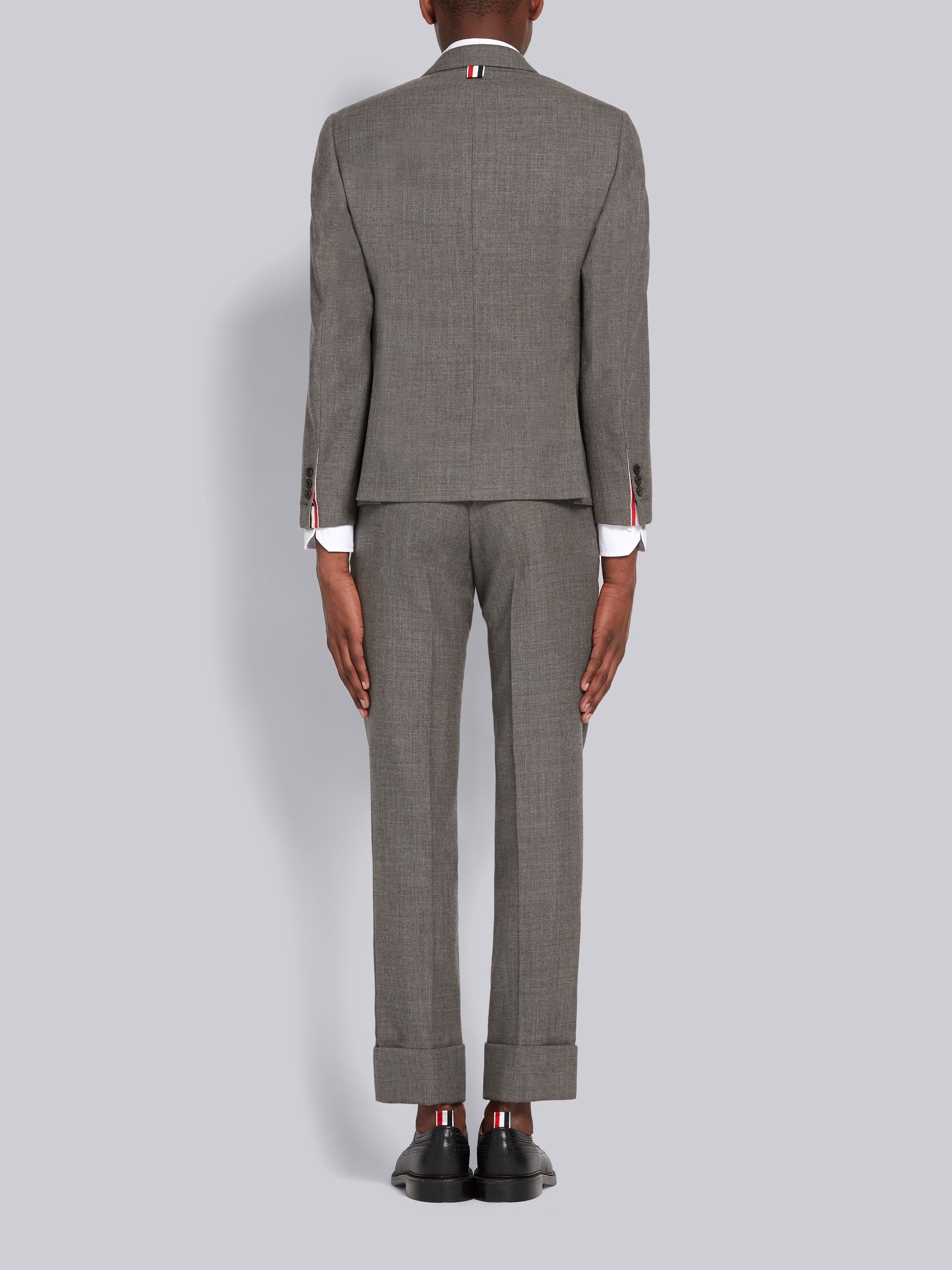 Thom Browne Seersucker Suit With Tie - Grey