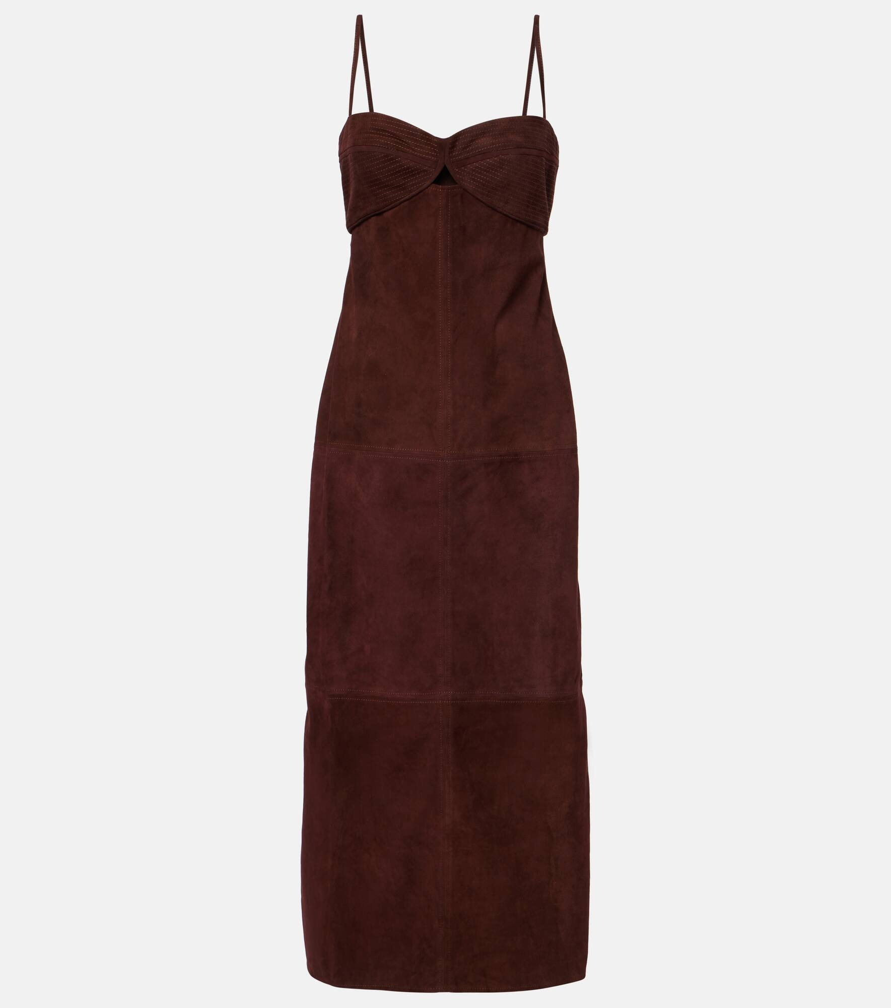 Suede midi dress - 1