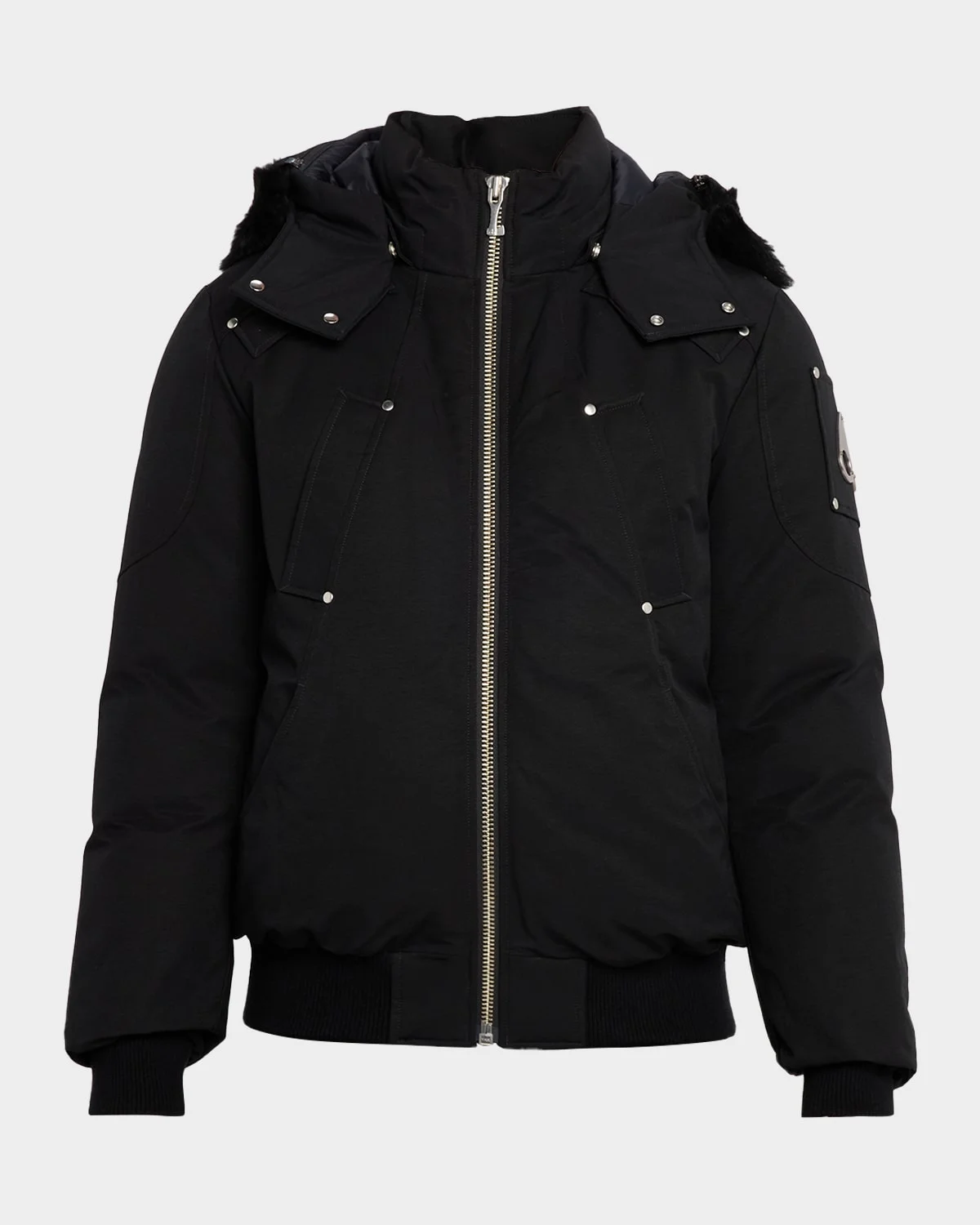 Men's Original Ballist Shearling Trim Bomber Jacket - 1