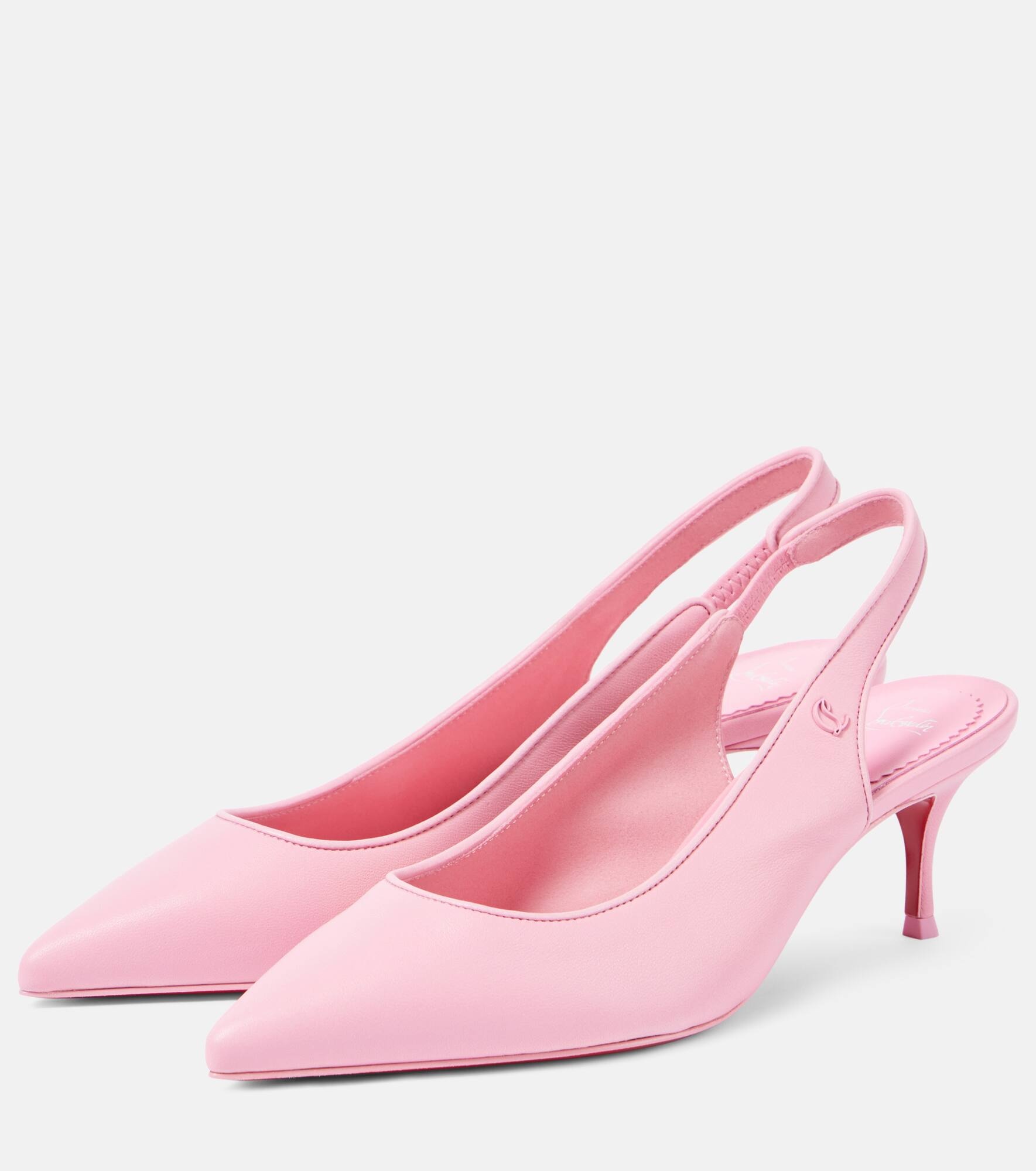 Sporty Kate 55 leather slingback pumps - 5