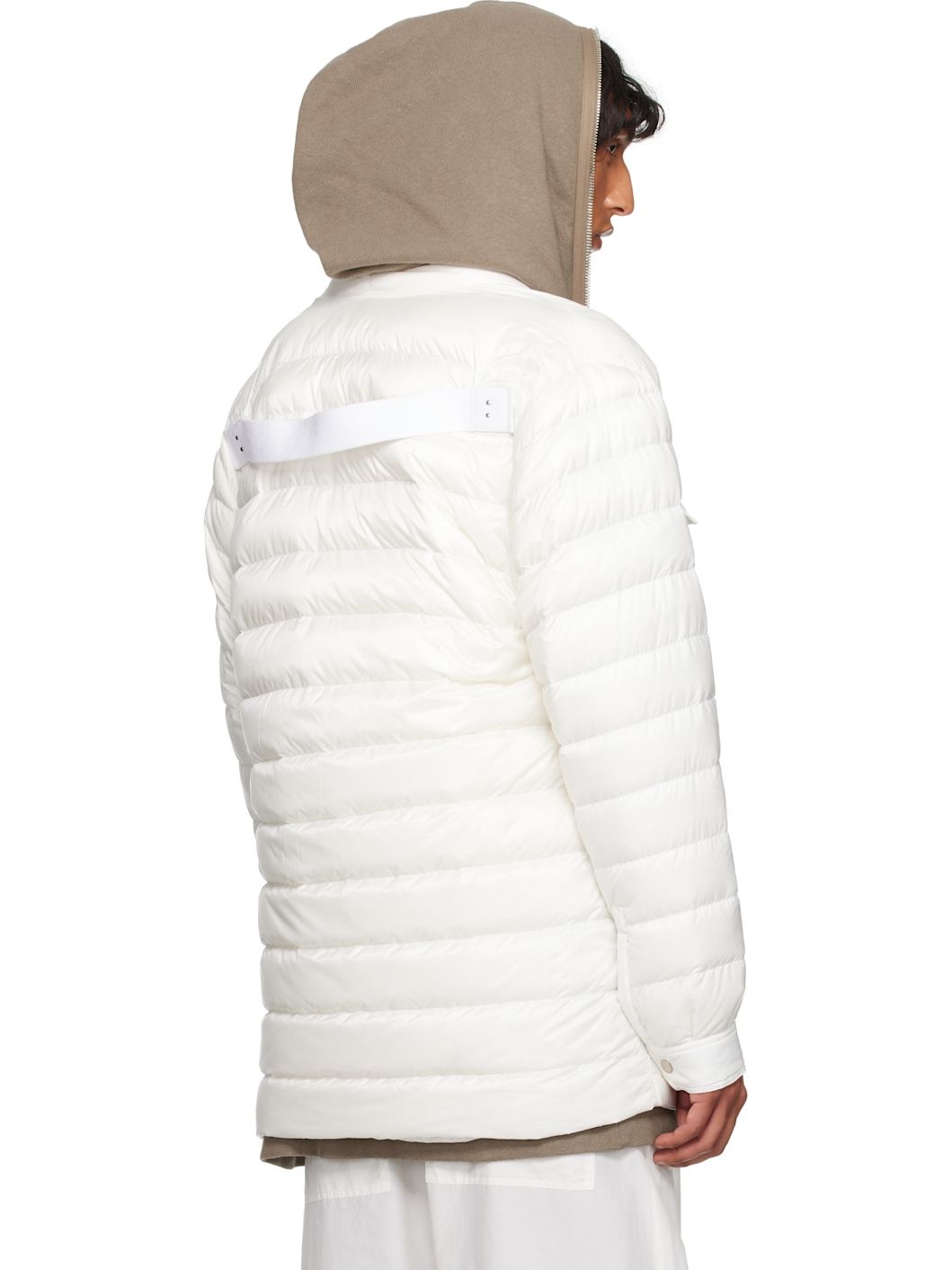 Moncler + Rick Owens Off-White Outershirt Jacket - 3