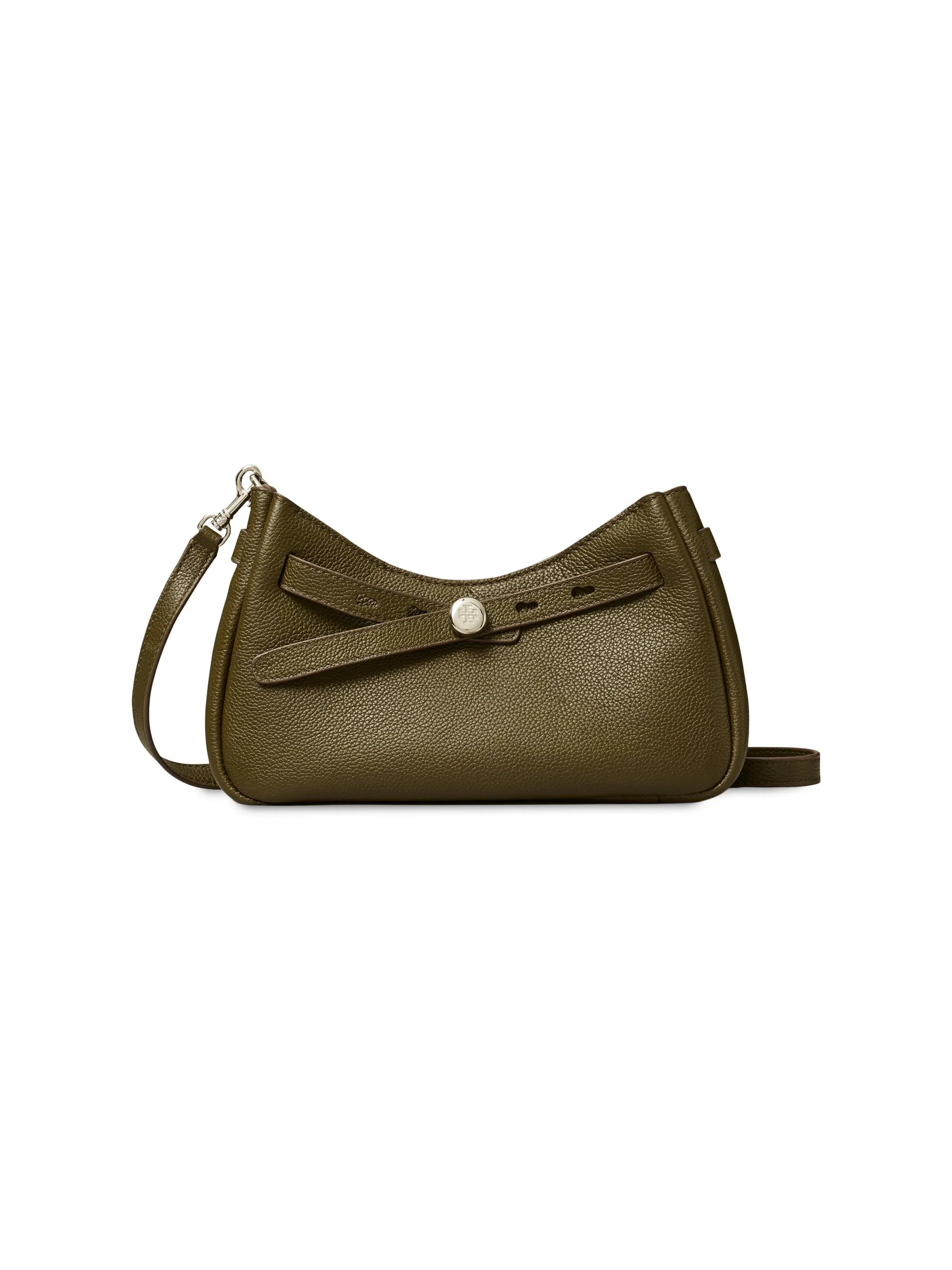 Women's Textured Leather Crossbody Bag - Leccio - 1