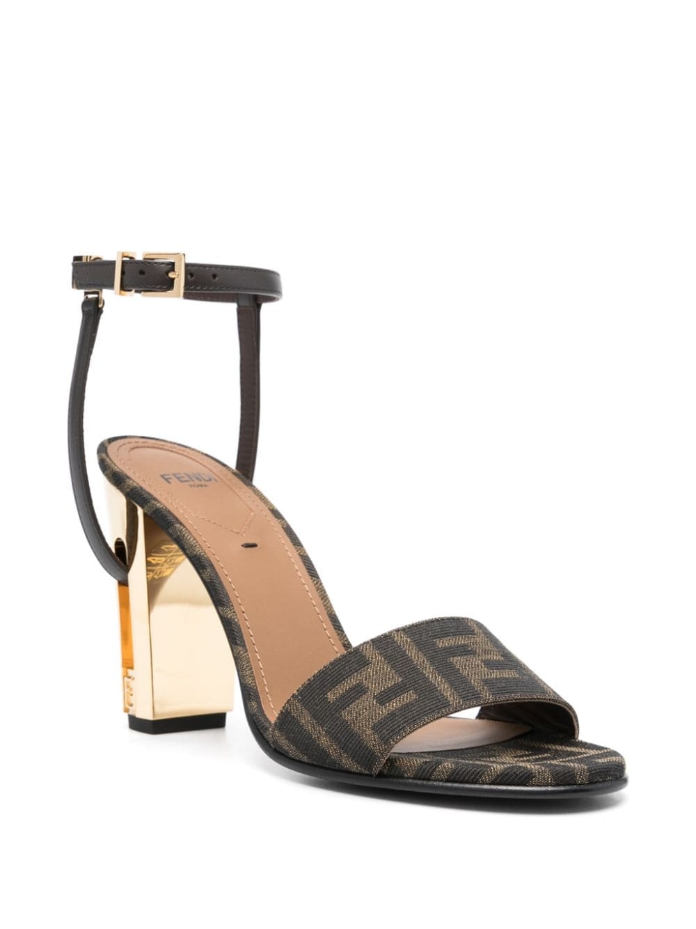 Zucca monogram heeled sandals - 2