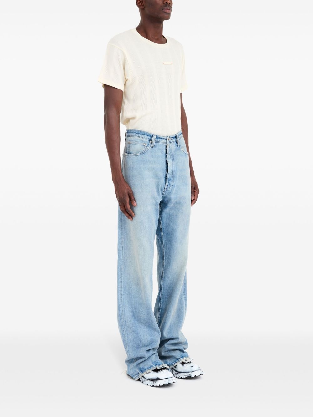 five-pocket straight-leg jeans - 3