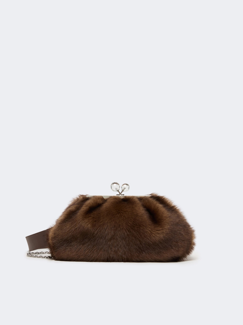ORTENSIA Medium sheepskin Pasticcino Bag - CARAMEL 1