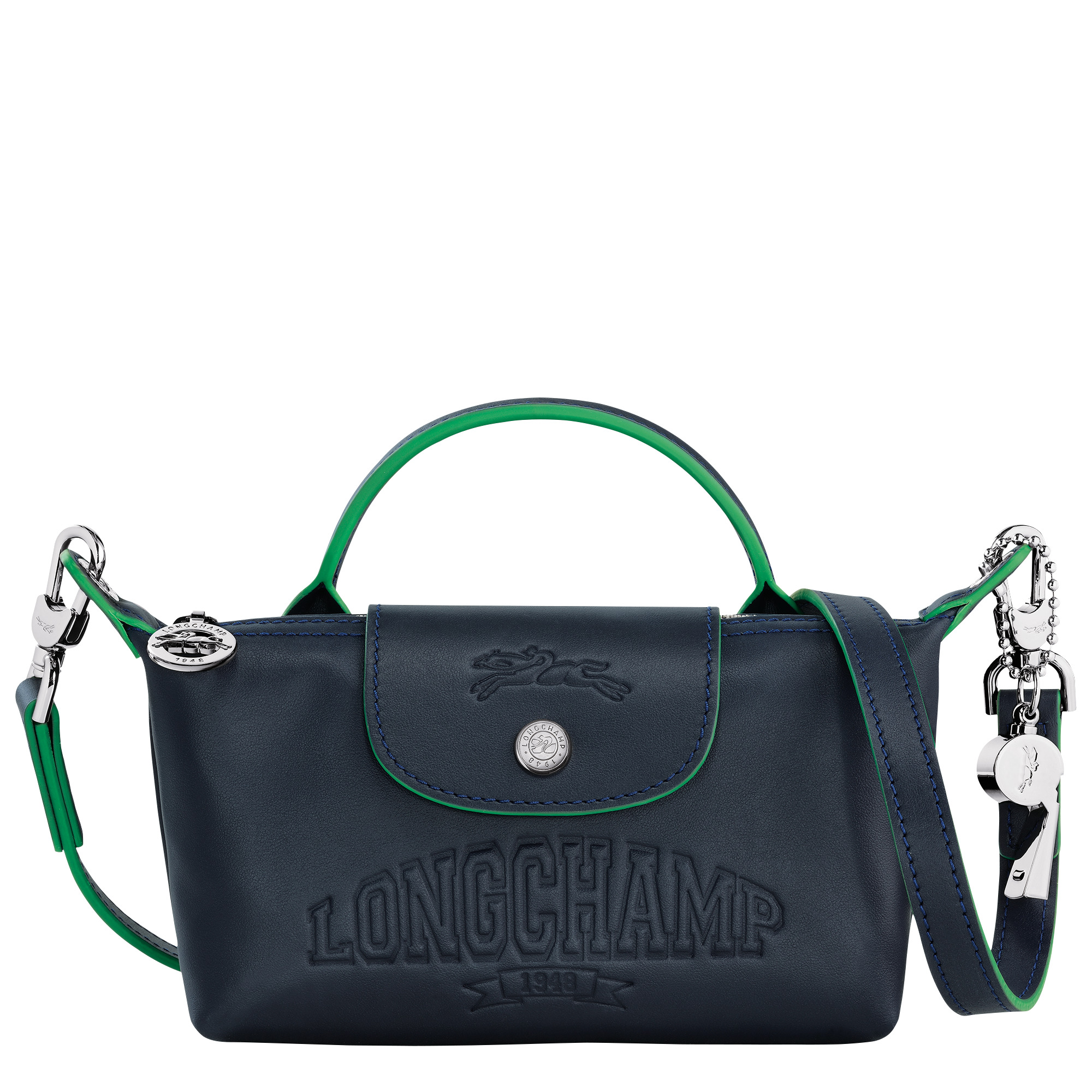 Le Pliage Xtra XS Pouch Navy - Leather 1