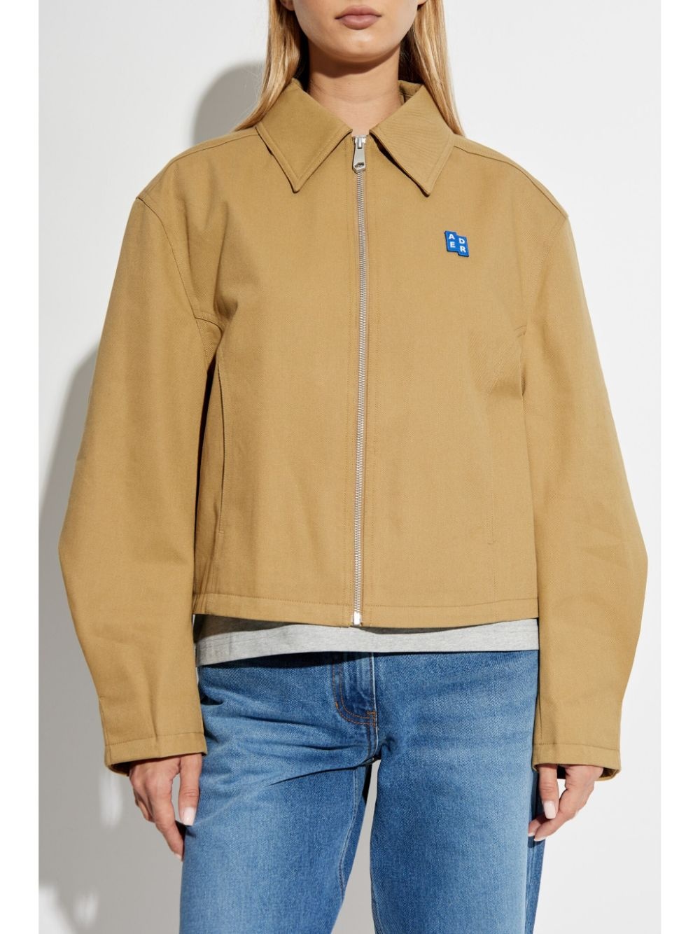 logo patch denim jacket - 2