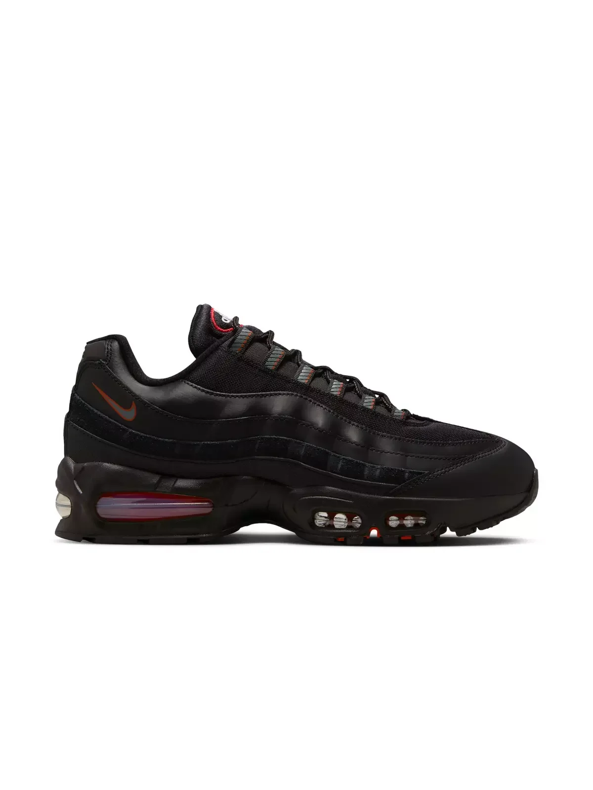 Air Max 95 Big Bubble "Black/Smoke Grey/University Red/White" Men's Shoe - 1