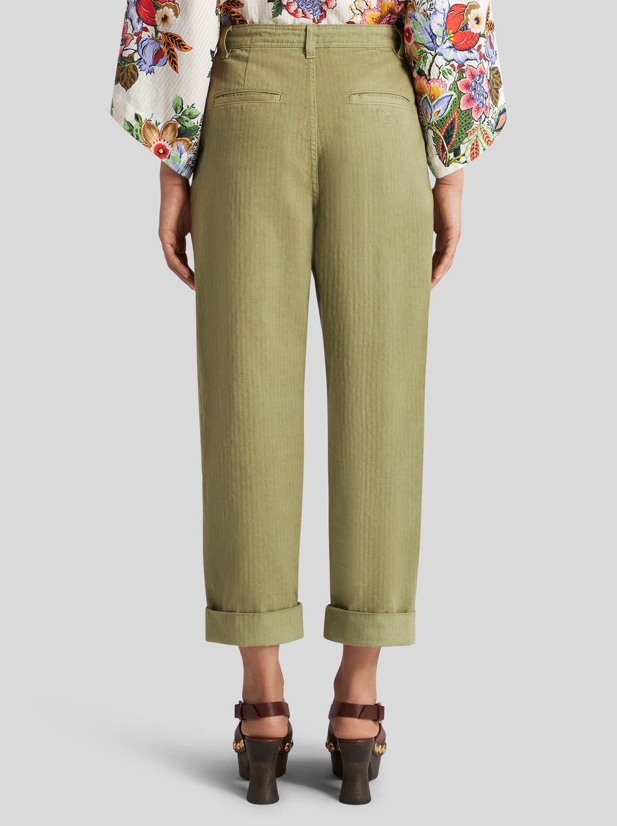 CROPPED CHINO TROUSERS - 5