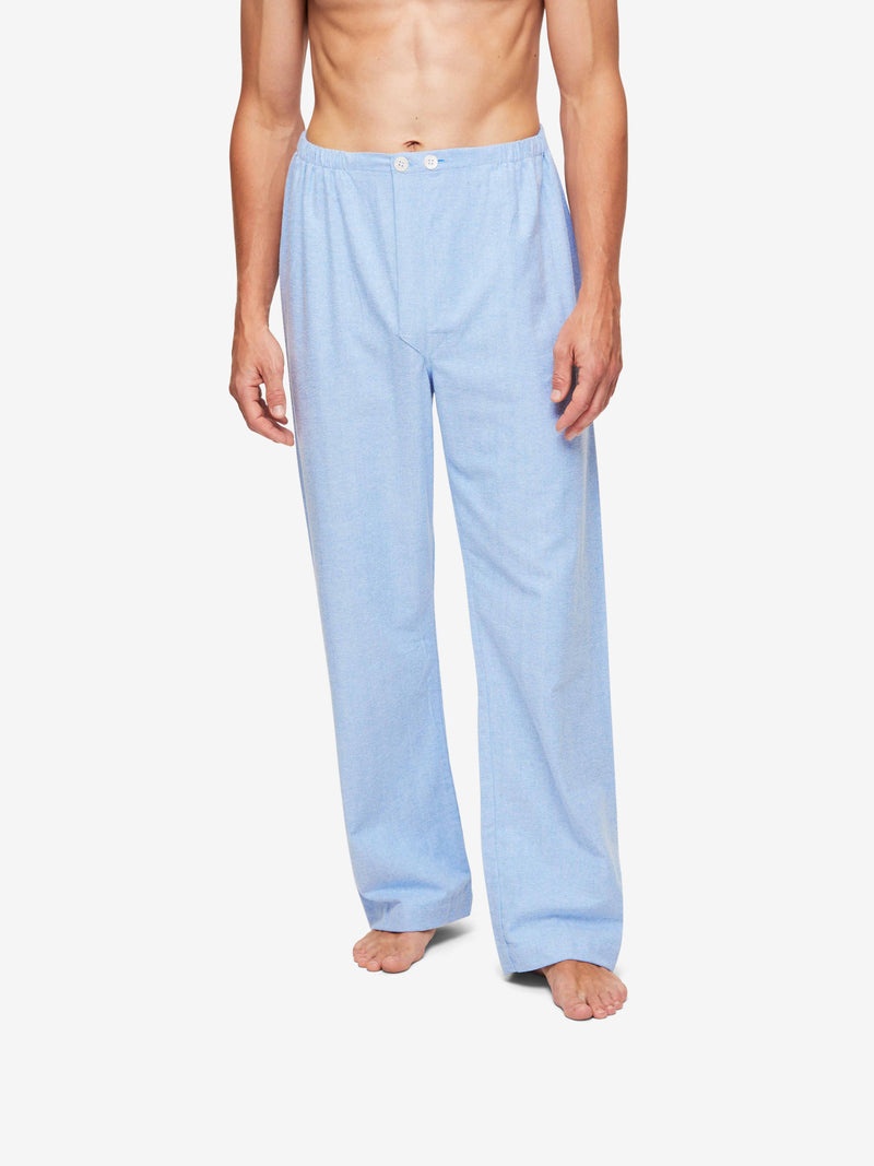 Men's Classic Fit Pyjamas Arran 24 Brushed Cotton Blue - 7