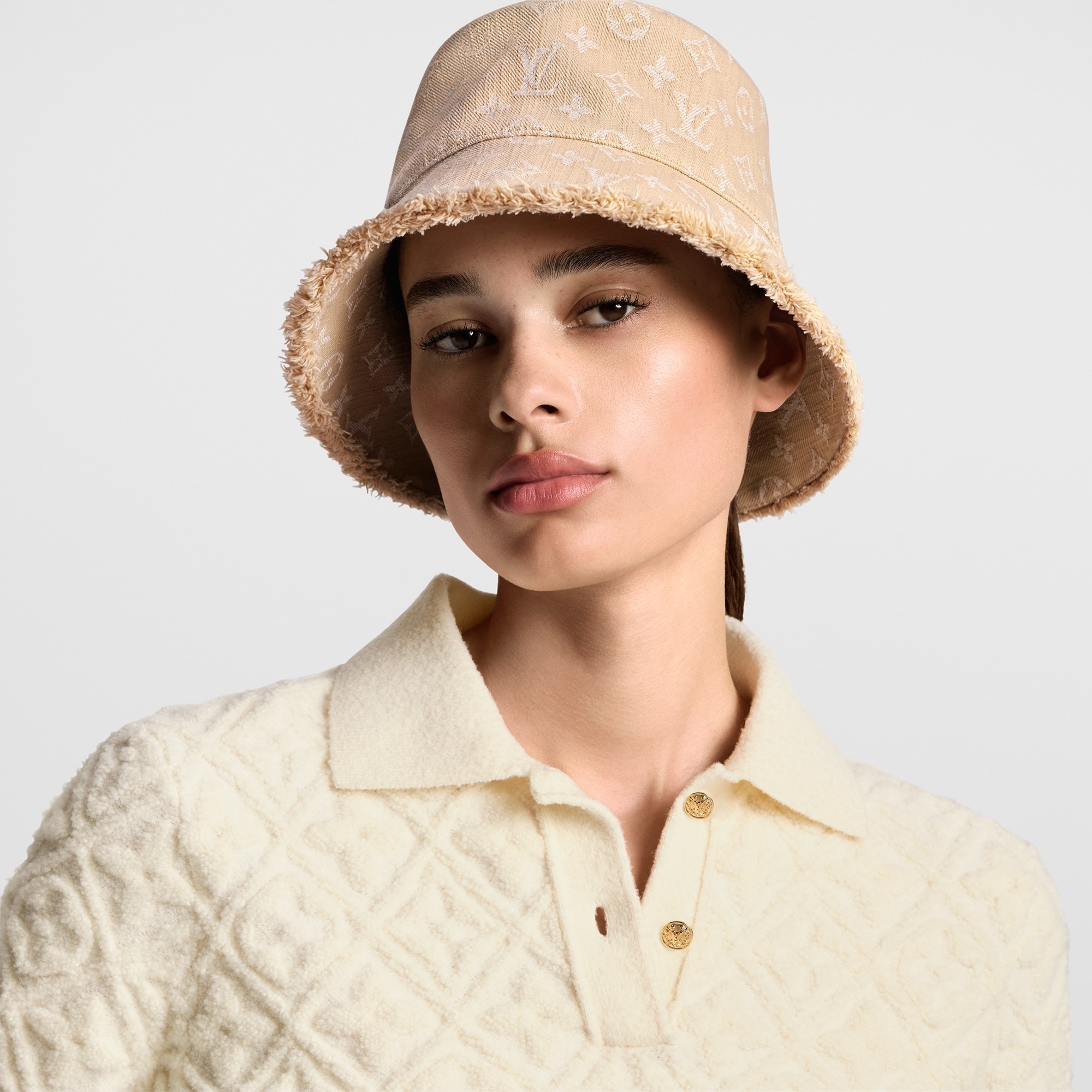 Monogram Denim Bucket Hat - 4